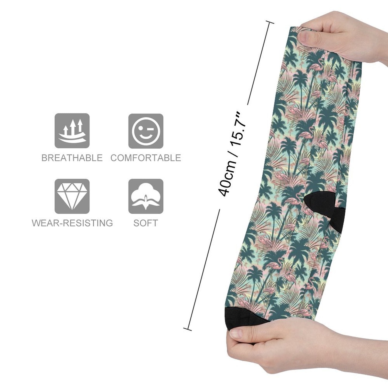 Dazed Flamingo Prined Sock Gifts for Men Women