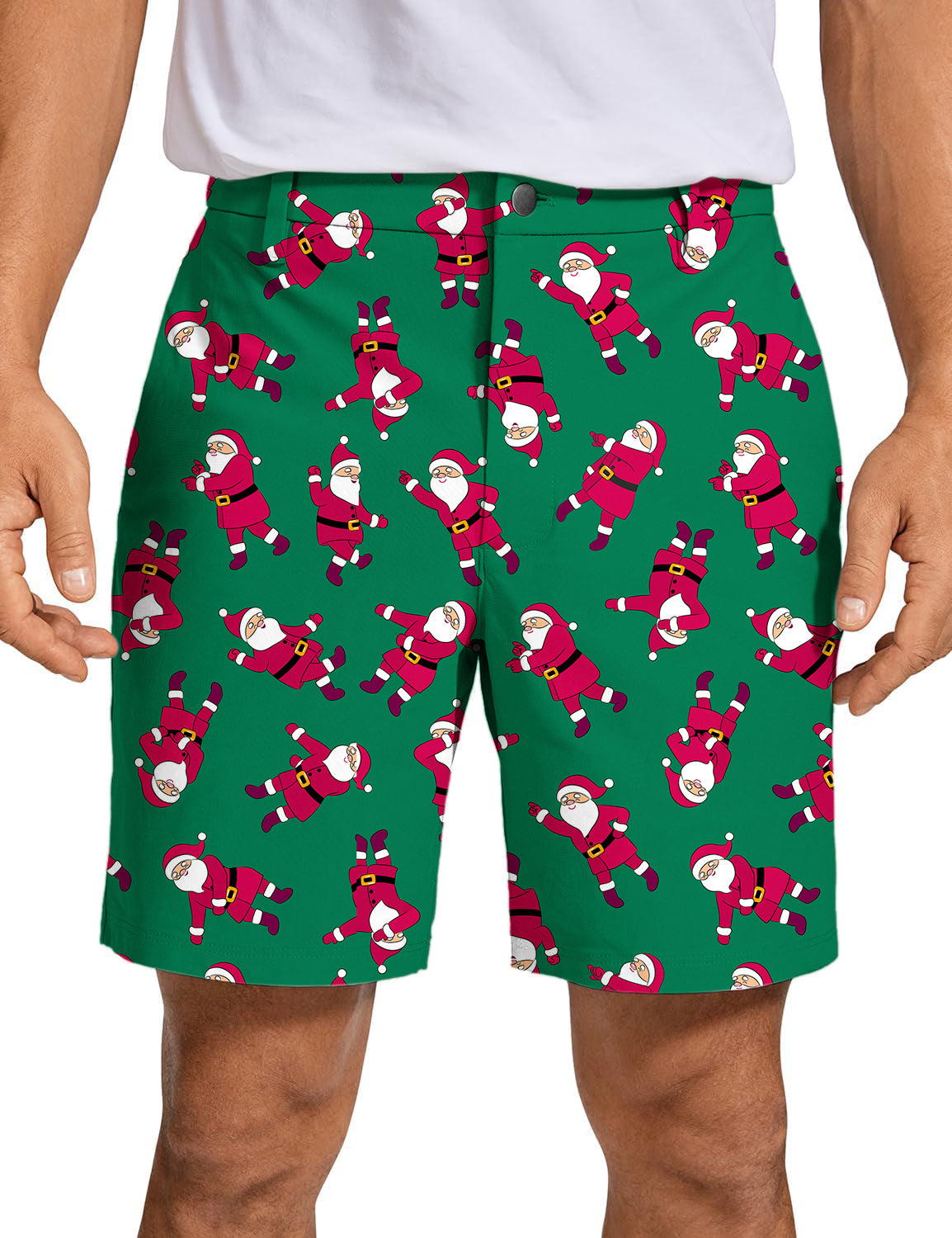 Men's Christmas Santa Golf Shorts