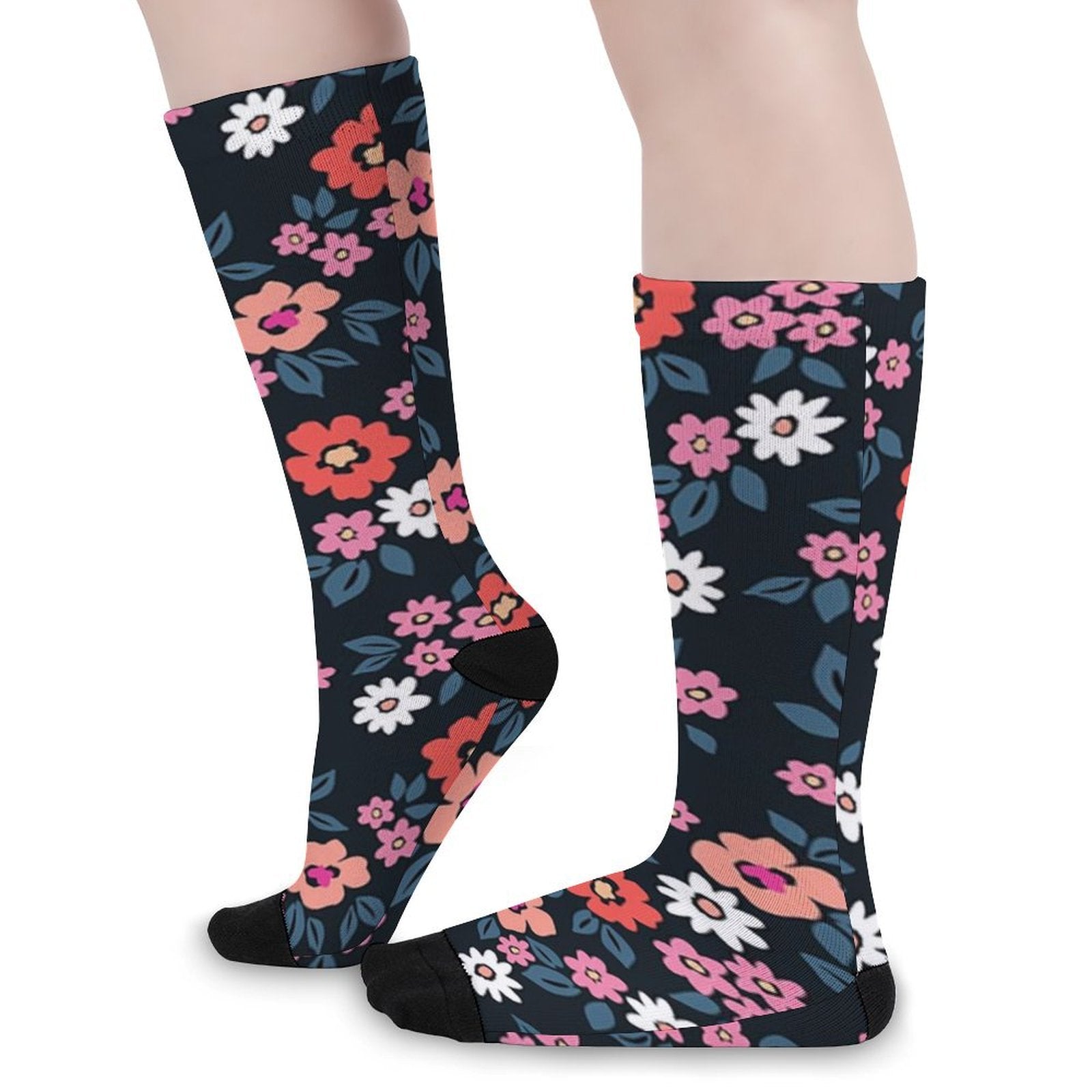 Vintage Floral Prined socks Gifts for Men Women