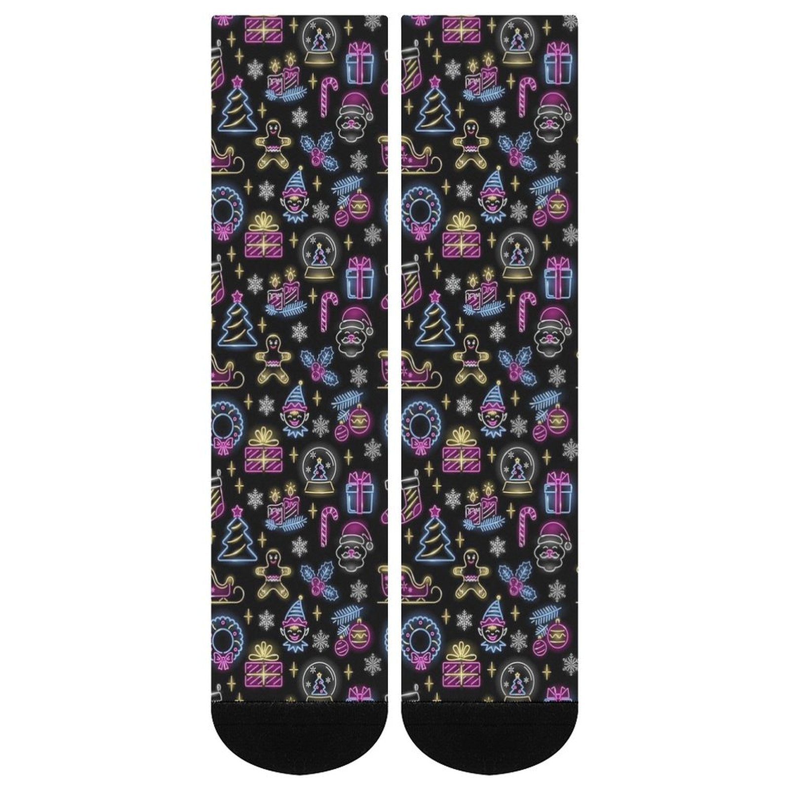 The Season Neon Christmas Prined socks Gifts for Men Women