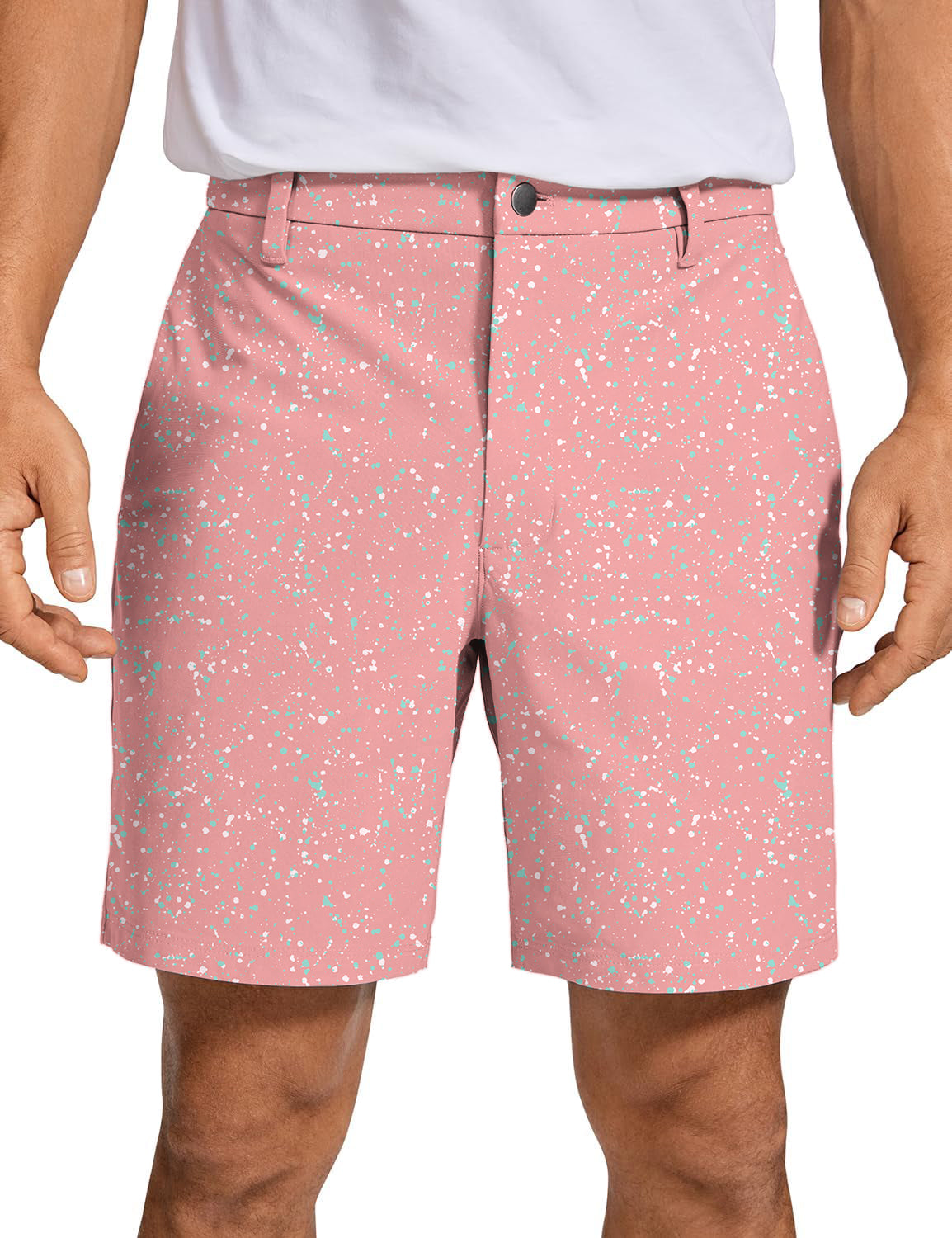 Men's Paint Splatter Golf Shorts