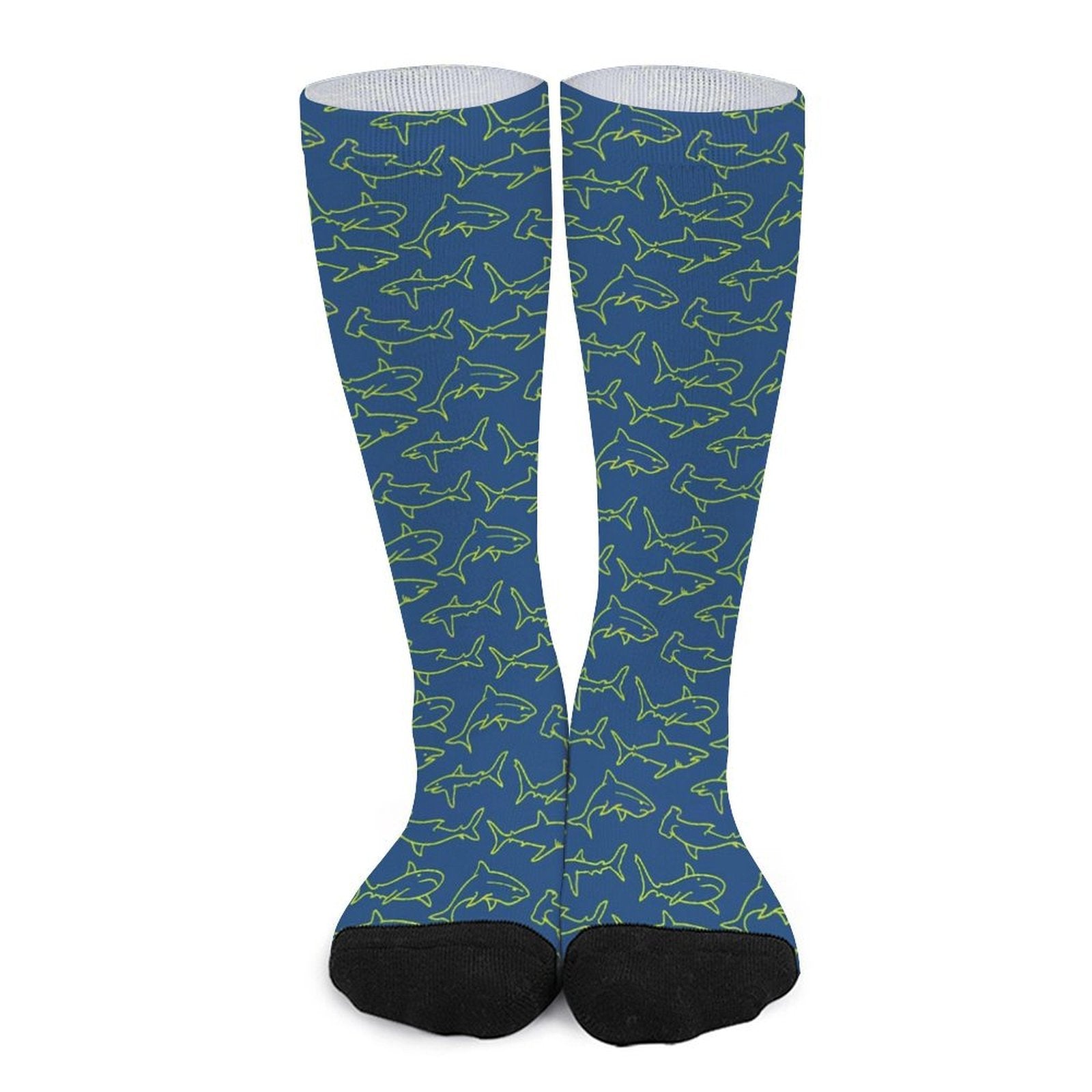 Blue Sharks Prined socks Gifts for Men Women