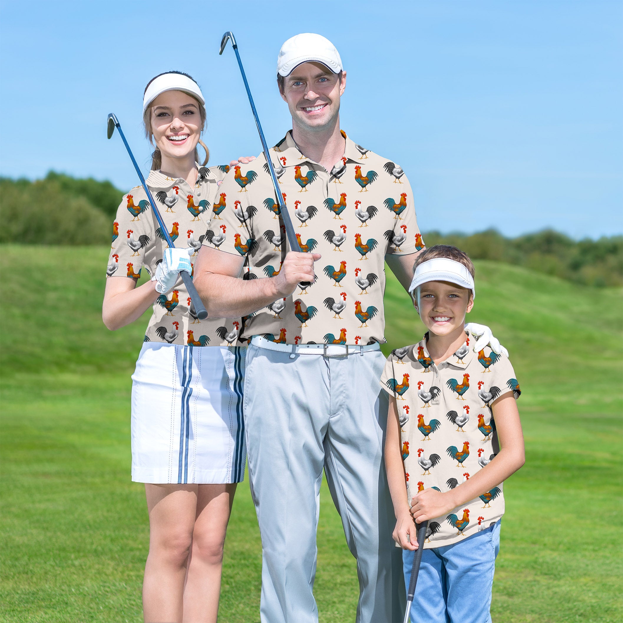 Golf Polo Couple Family set Mr Cocky