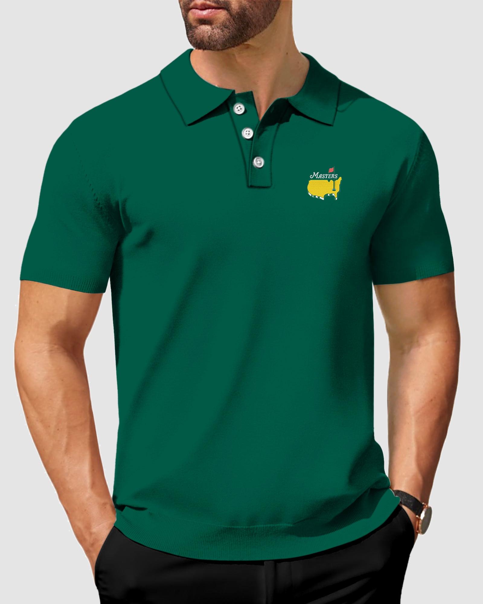 Masters Golf Party All Bodies Golf Polo Collection for Men Customized Embroidery | 3D printed state National Map