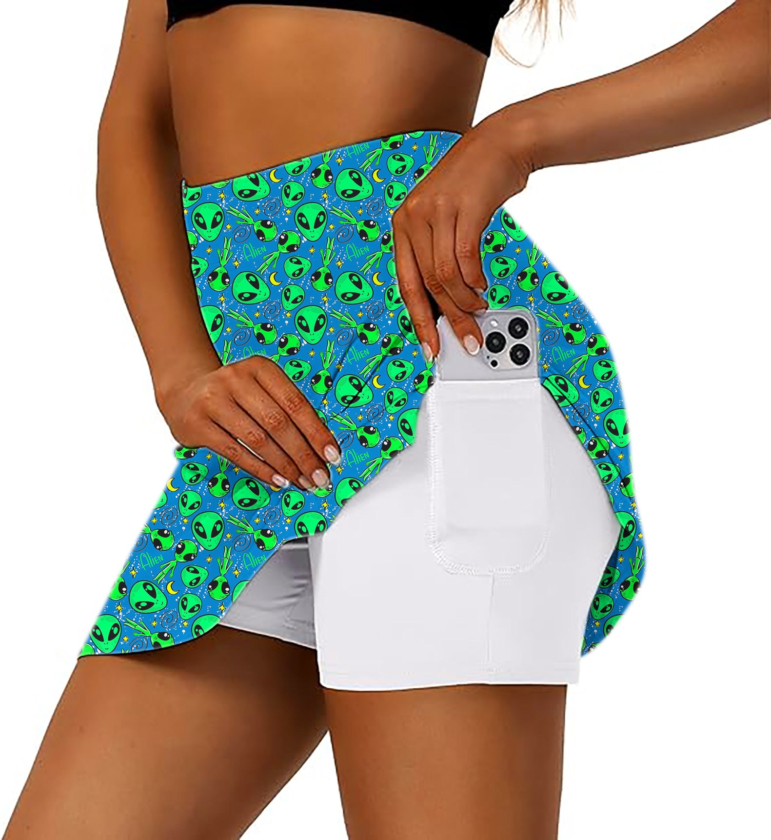 Women's Cosmic Drive Golf Skirts Inner Shorts Pocket