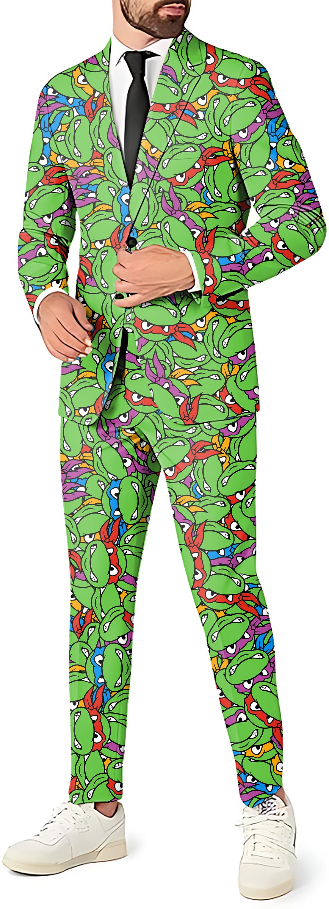 TMNT - Mean Green Men's Party Costumes-Theme Party 2 or 3pcs Suit set-Blazer Pants & Vest