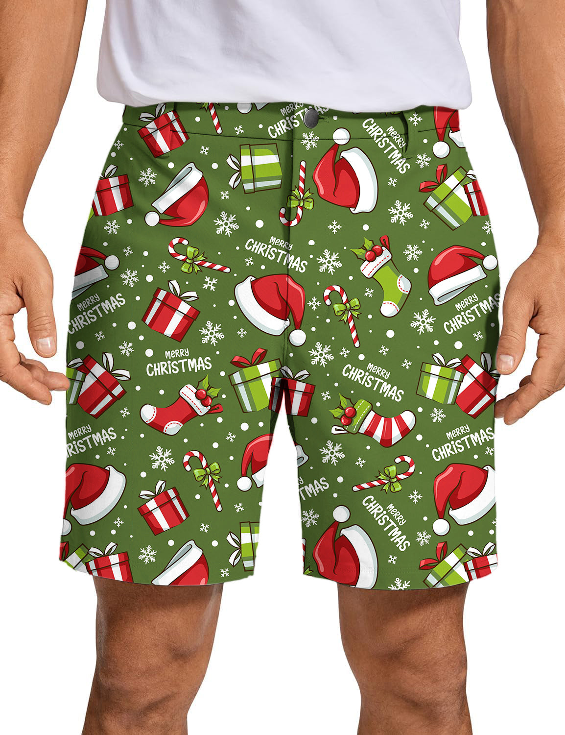 Men's Merry Christmas Golf Shorts