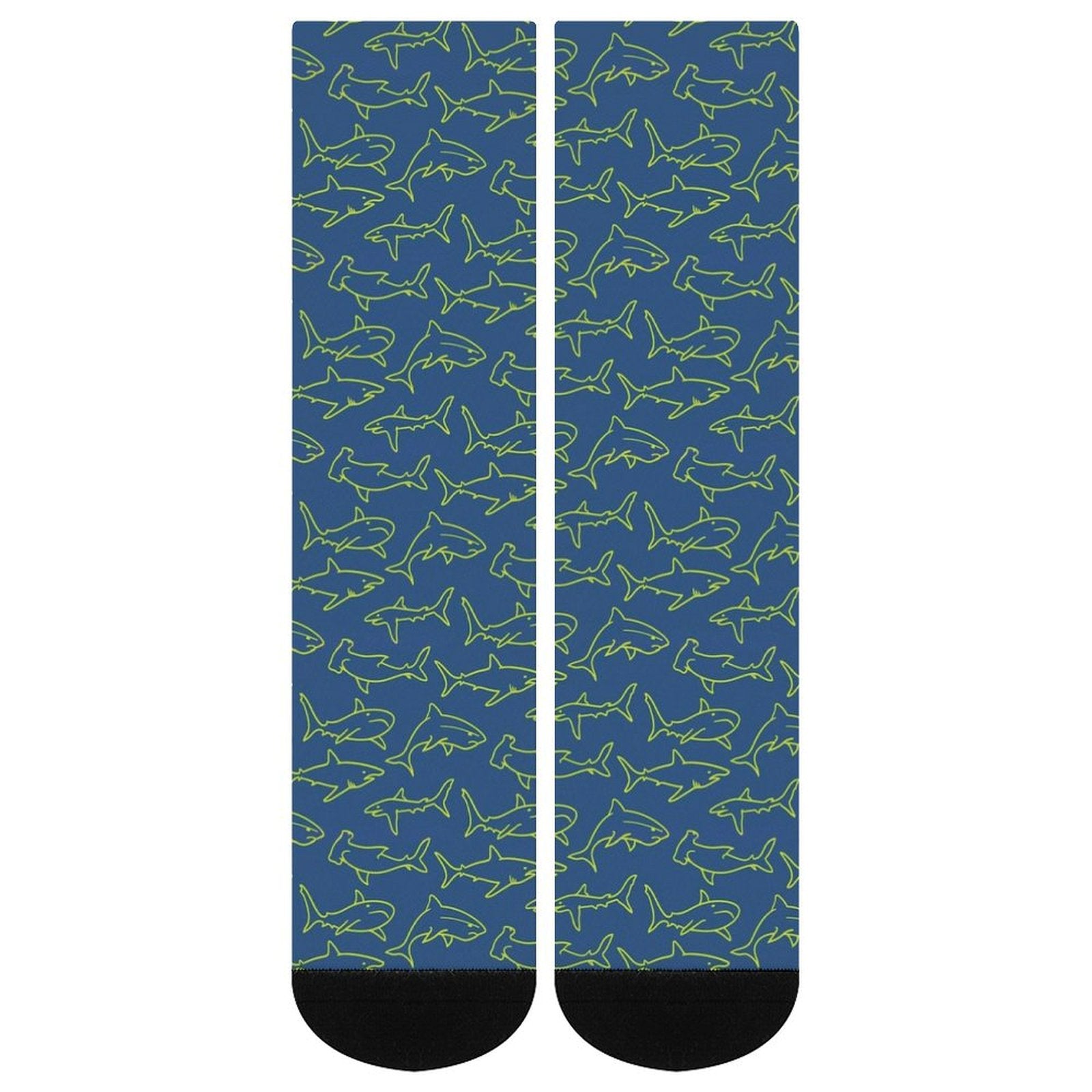 Blue Sharks Prined socks Gifts for Men Women