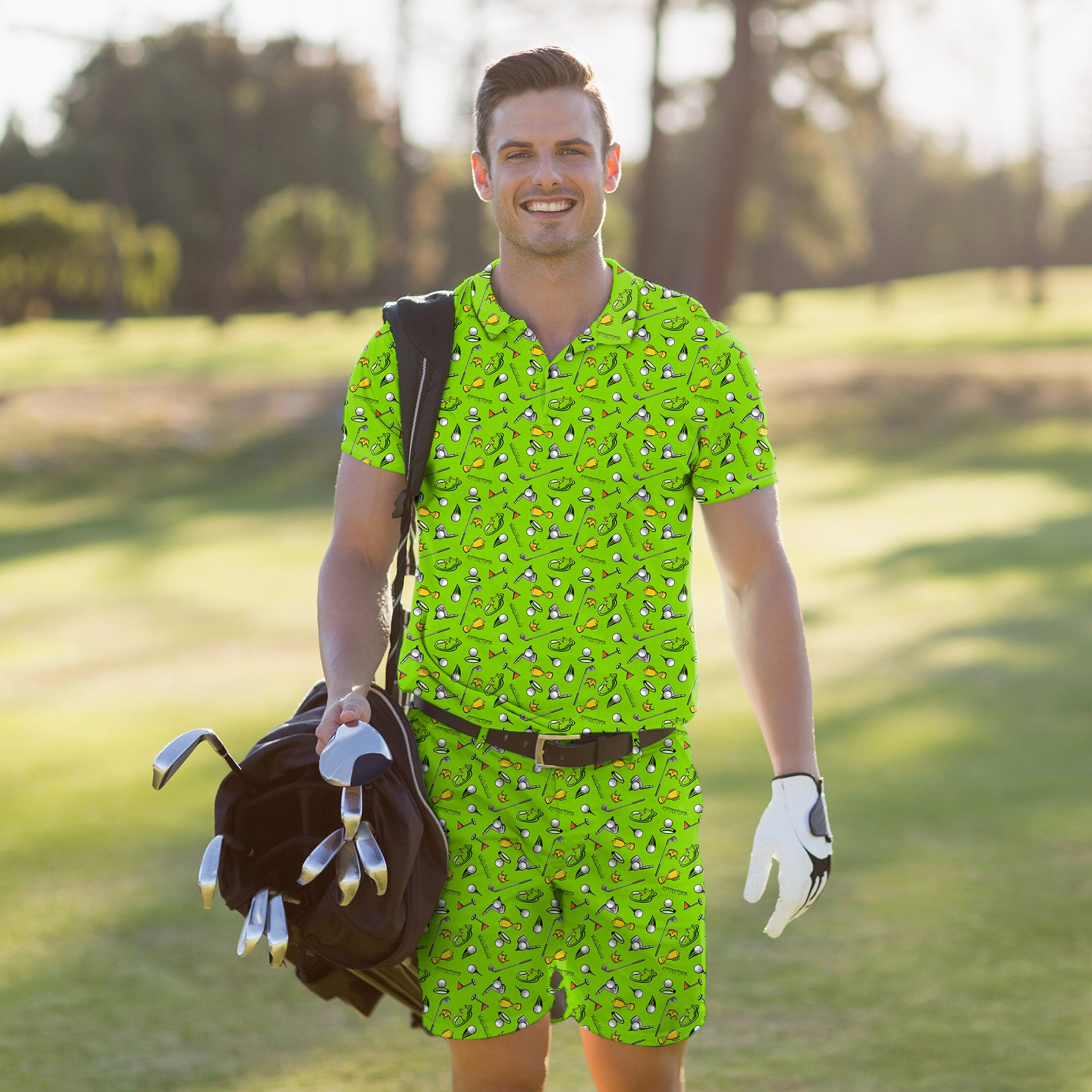 Men's Golf Set Polo+Shorts Stadium Champion