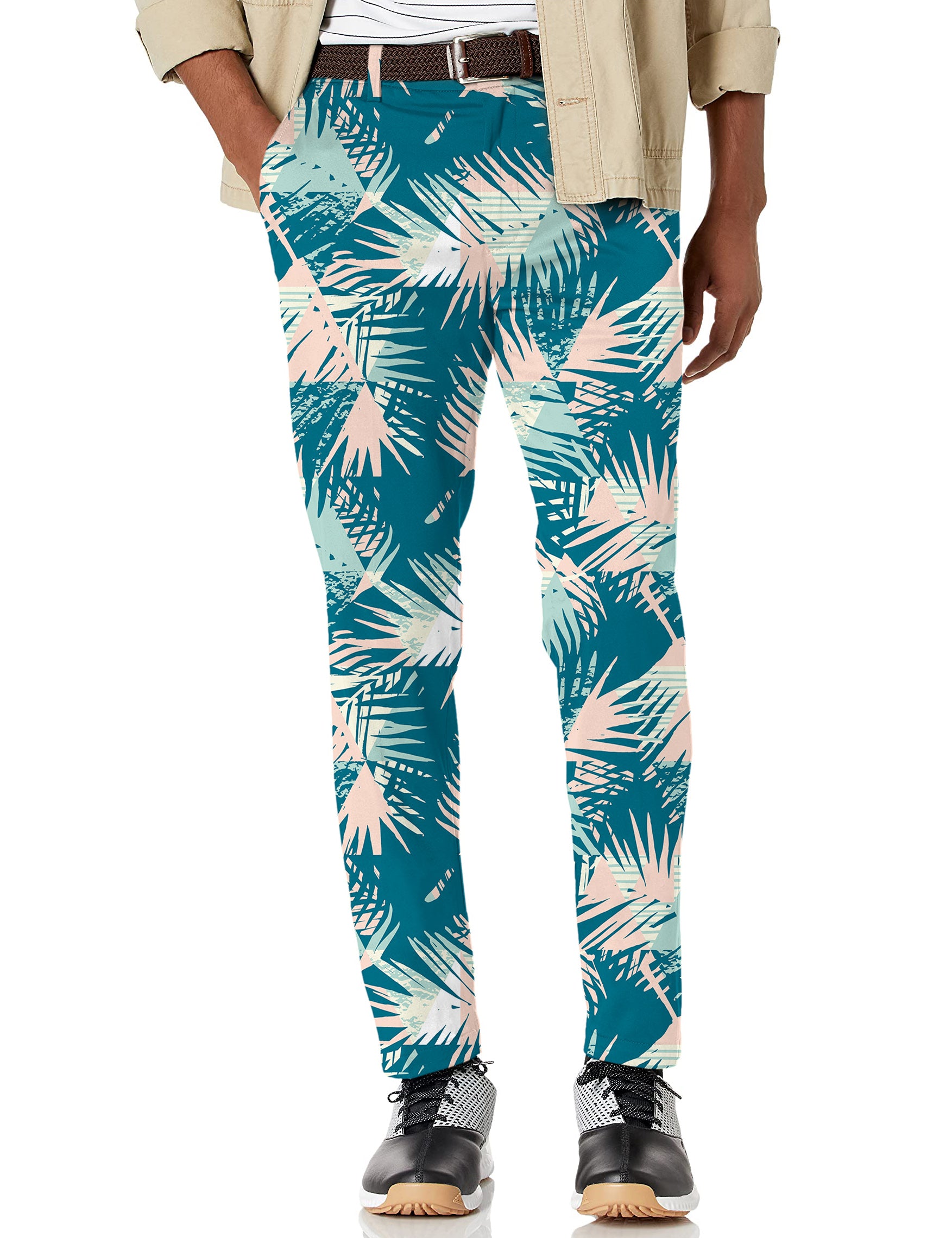Men's Pastel Jungle Stretch Golf Pants