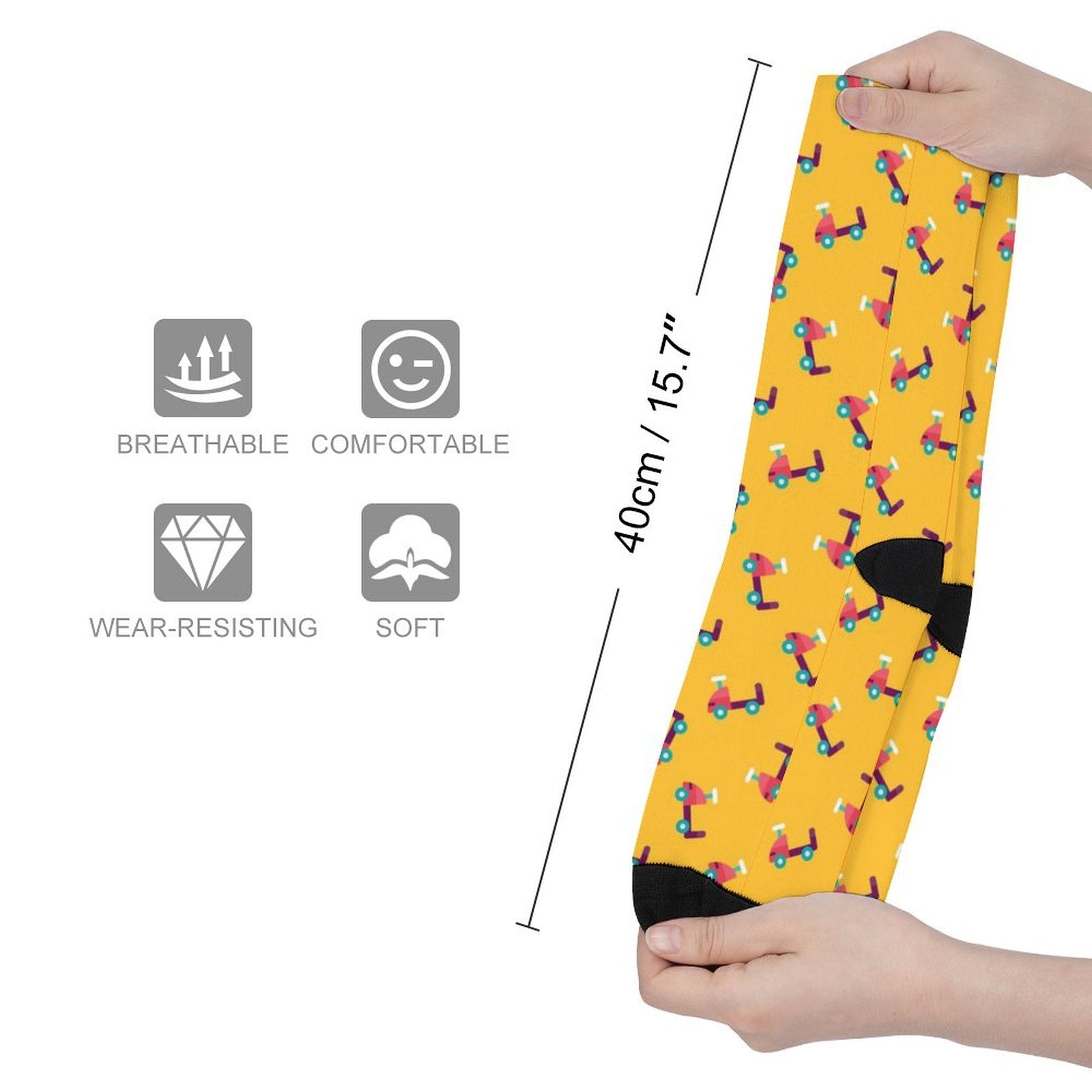 Helicopter Prined socks Gifts for Men Women