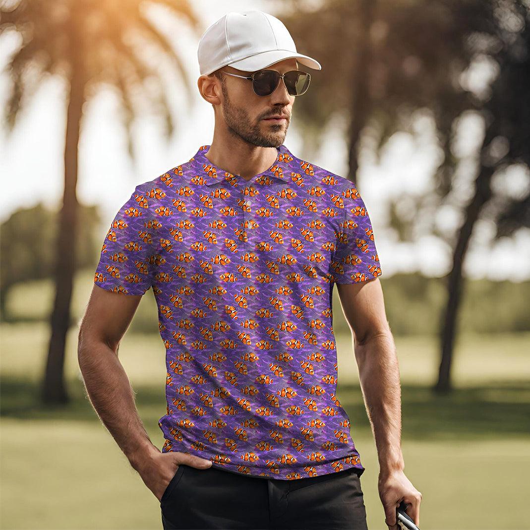 Men's Nemo fish golf polo