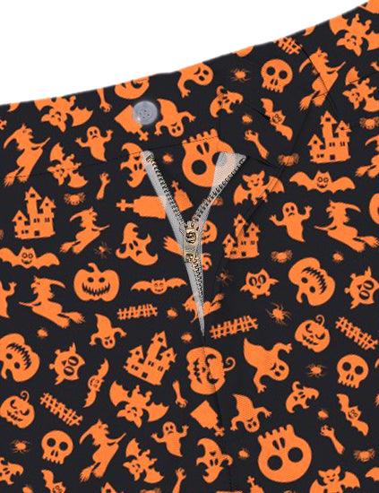 Men Spooky Halloween Golf Shorts