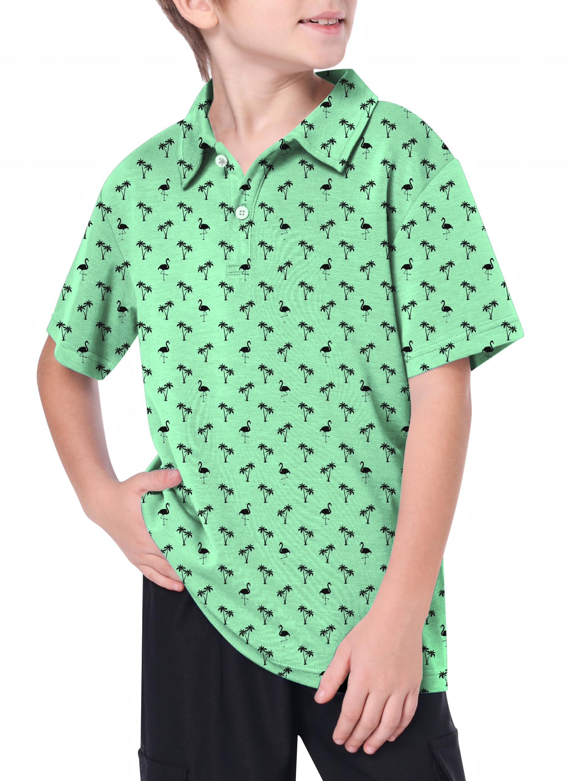 Youth Mint Mingo Golf Polo