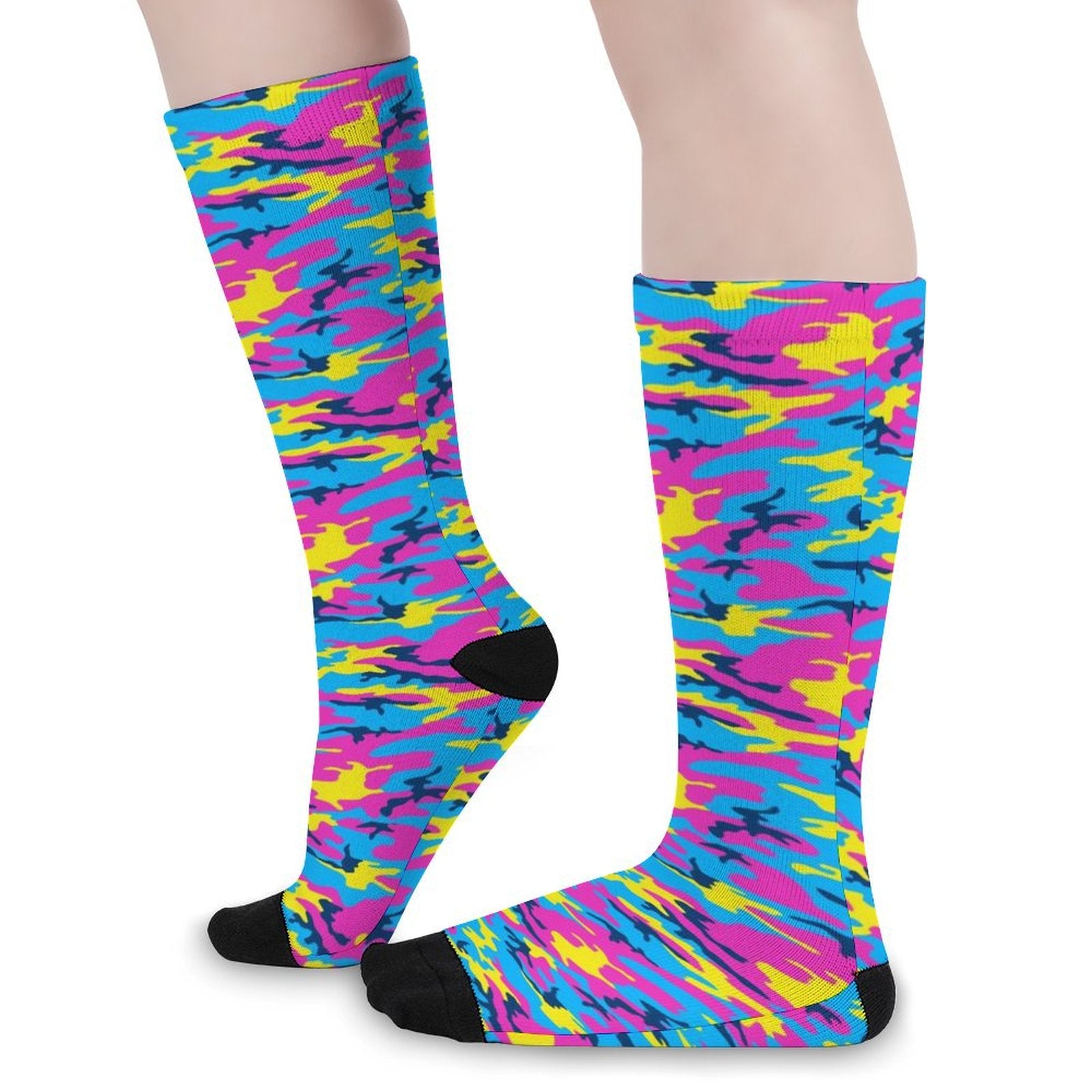 Neon Camo Prined socks Gifts for Men Women
