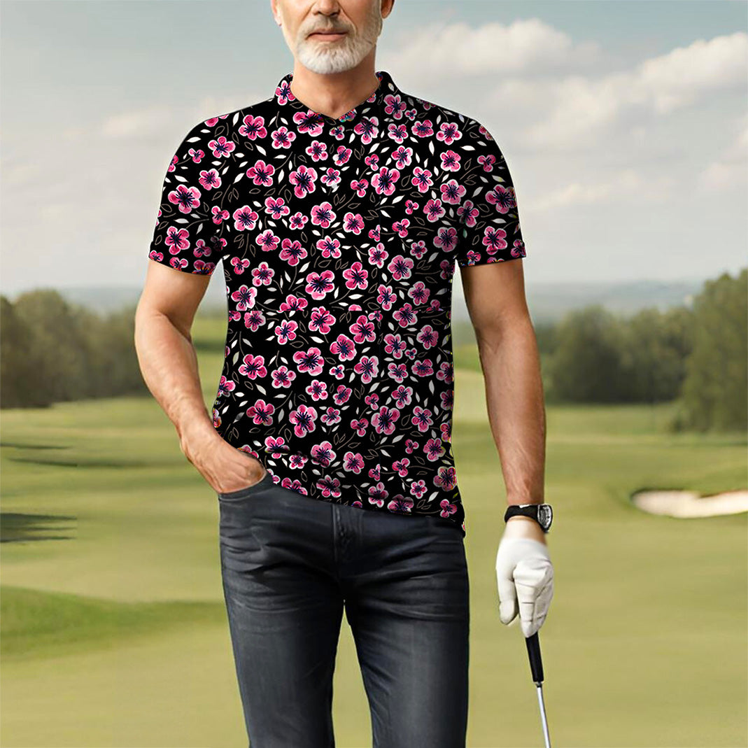 Men's Floral Out Golf Polo