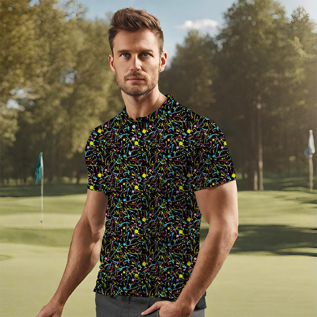 Men's PAINT SPLATTER golf polo