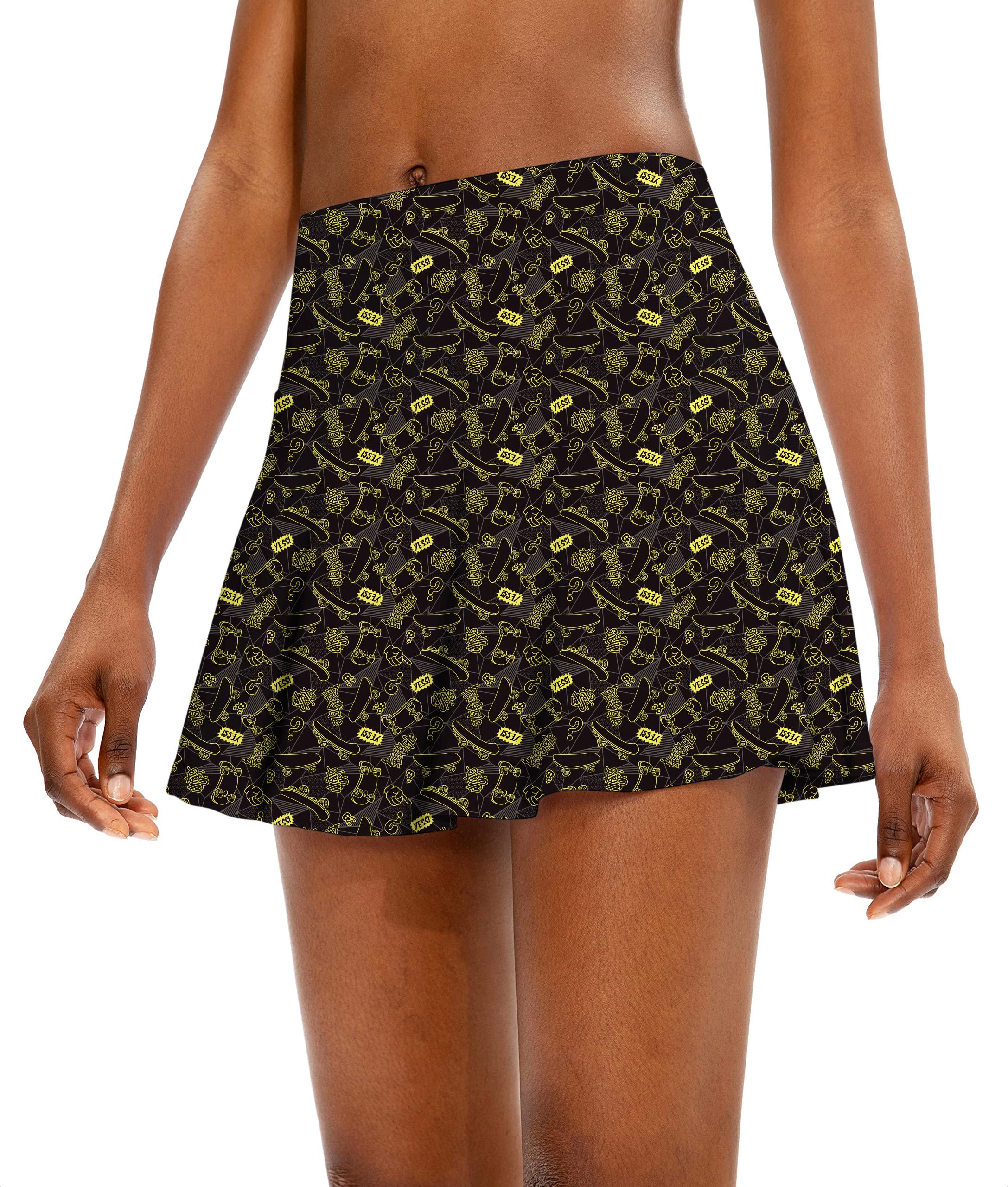 Yessi Women's Athletic Golf Skorts Flared Skirts