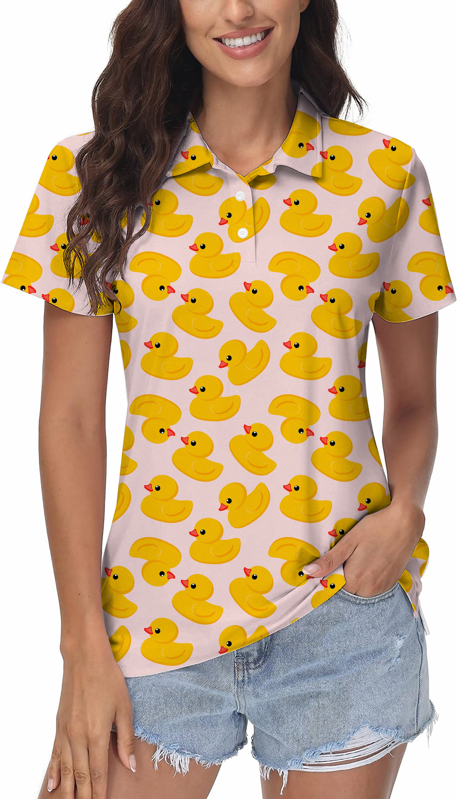 Yellow duck Women's Golf Polo