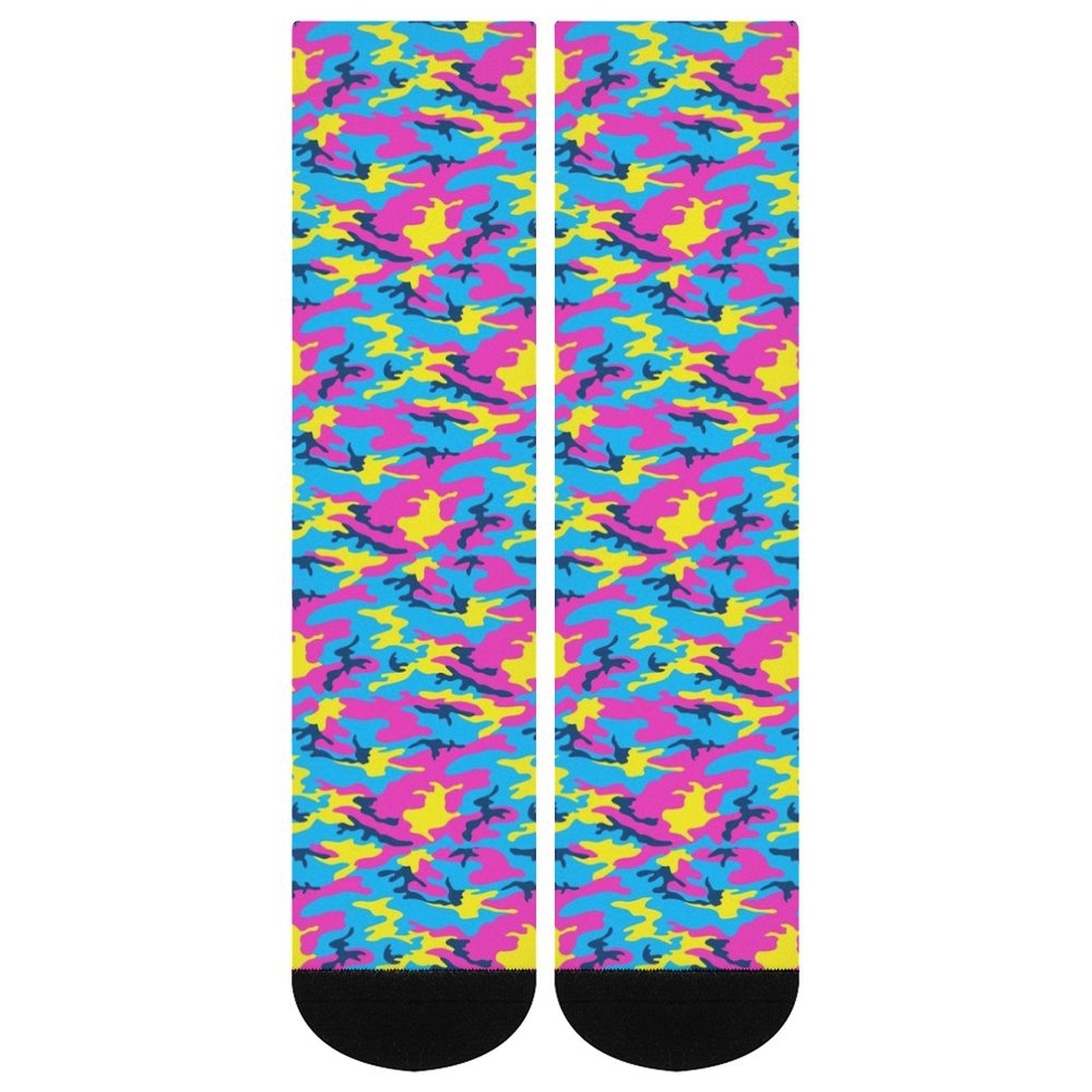 Neon Camo Prined socks Gifts for Men Women