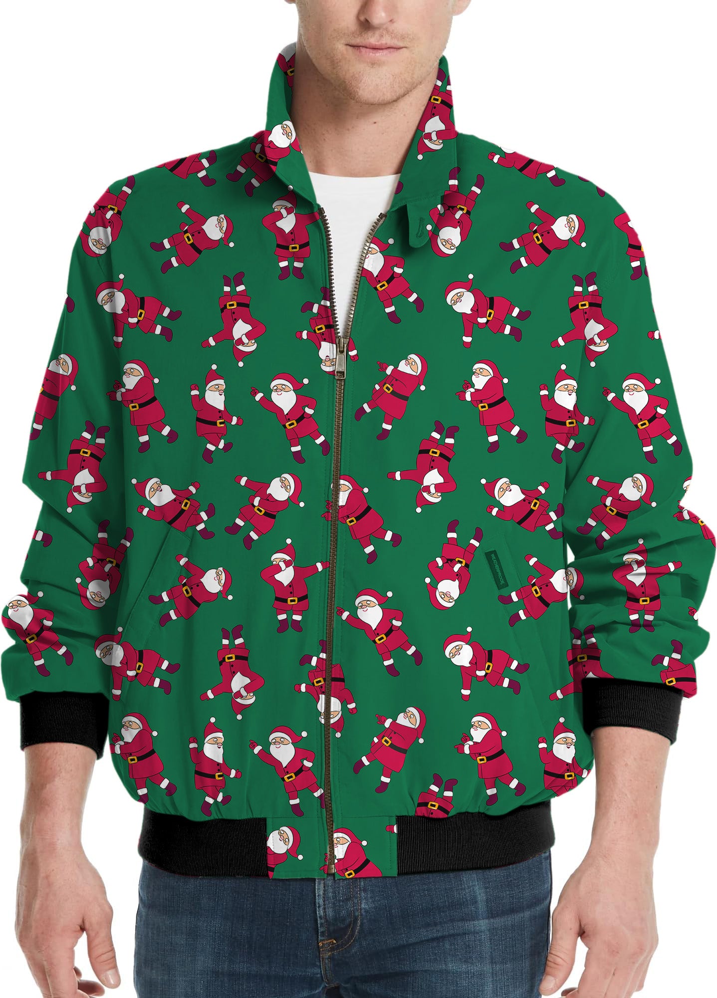 Christmas Santa-Men's Golf Windbreaker Light Jacket