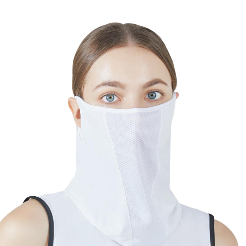 Cooling Nylon Yarn Sun Face Cover Mesh Breathable Anti-UV Neck Scarf for Golf Cycling Hiking Daily Outdoor Shading UV Outdoor Protection Series