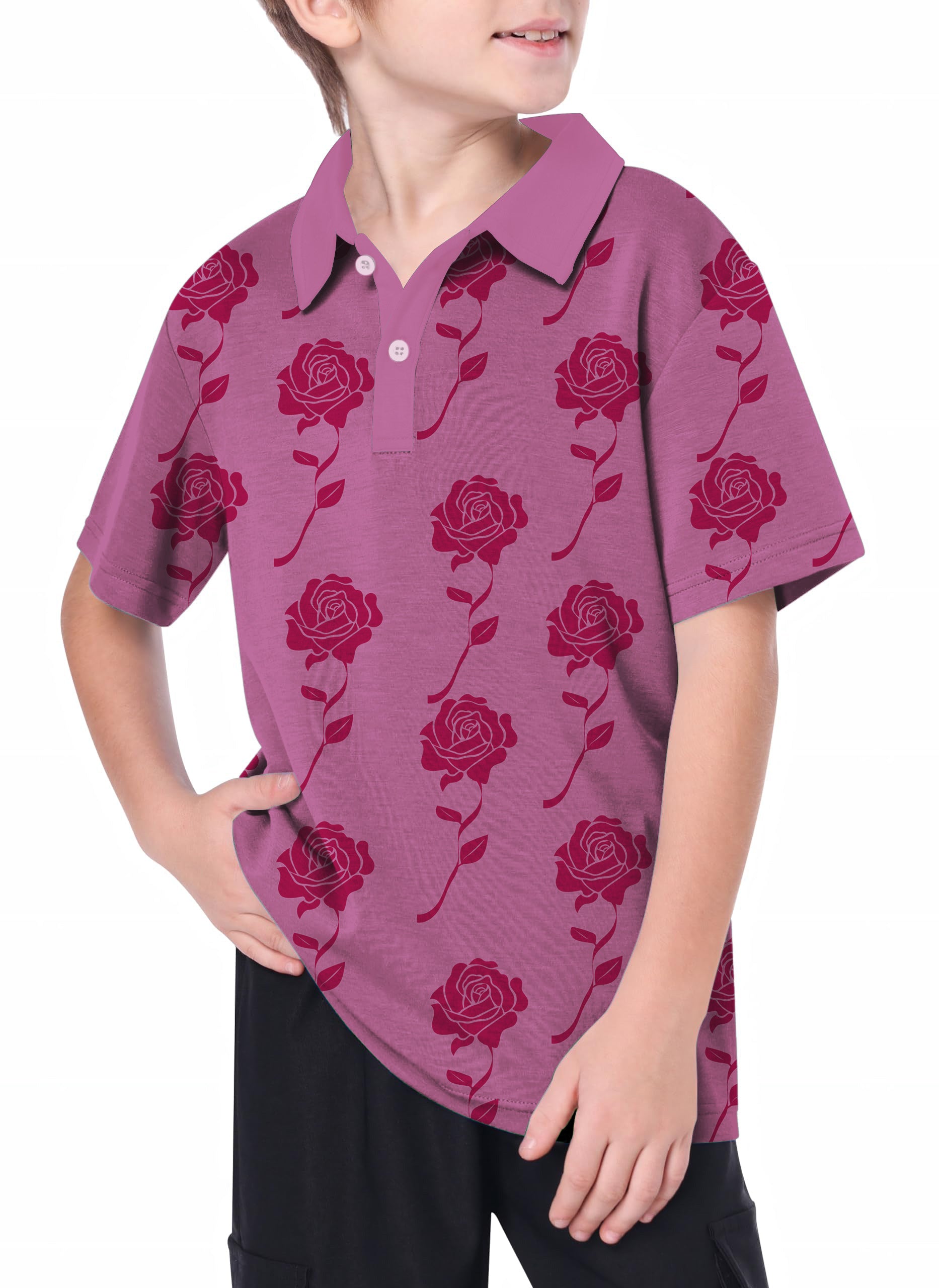 Youth Red Roses Limited Edition Golf Polo