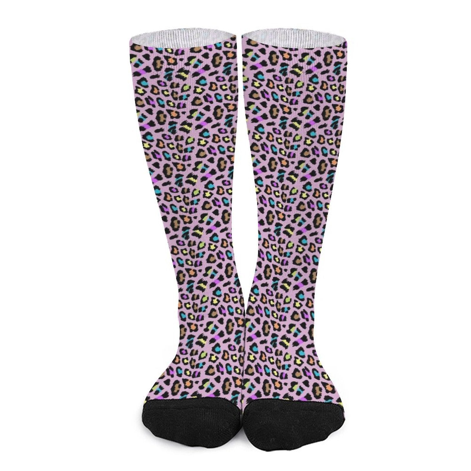 Leopards of color Prined socks Gifts for Men Women