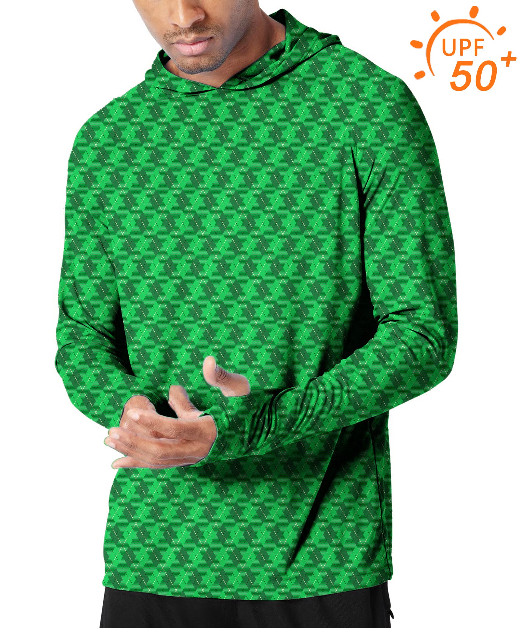 Men's Outdoor St. Patrick's Day Golf Sun Protection Slim Fit  hoodies