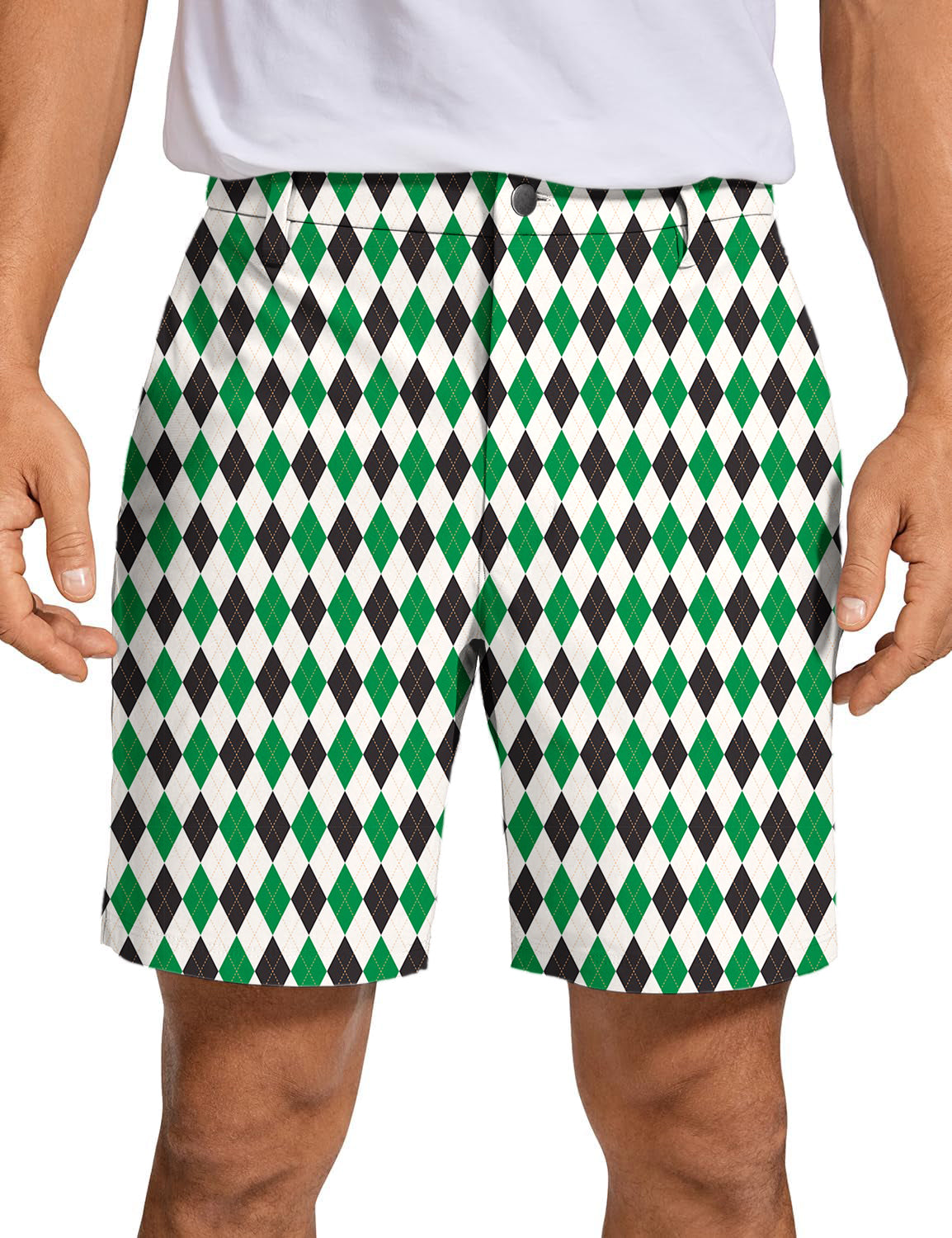 Men's grid Golf Shorts