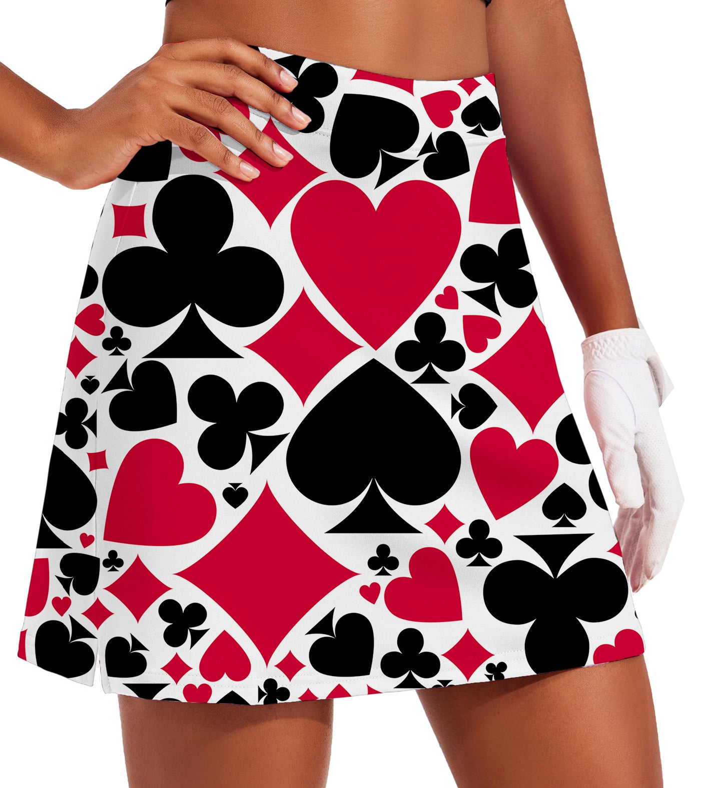 Women's Poker Golf Skirts Inner Shorts Pocket