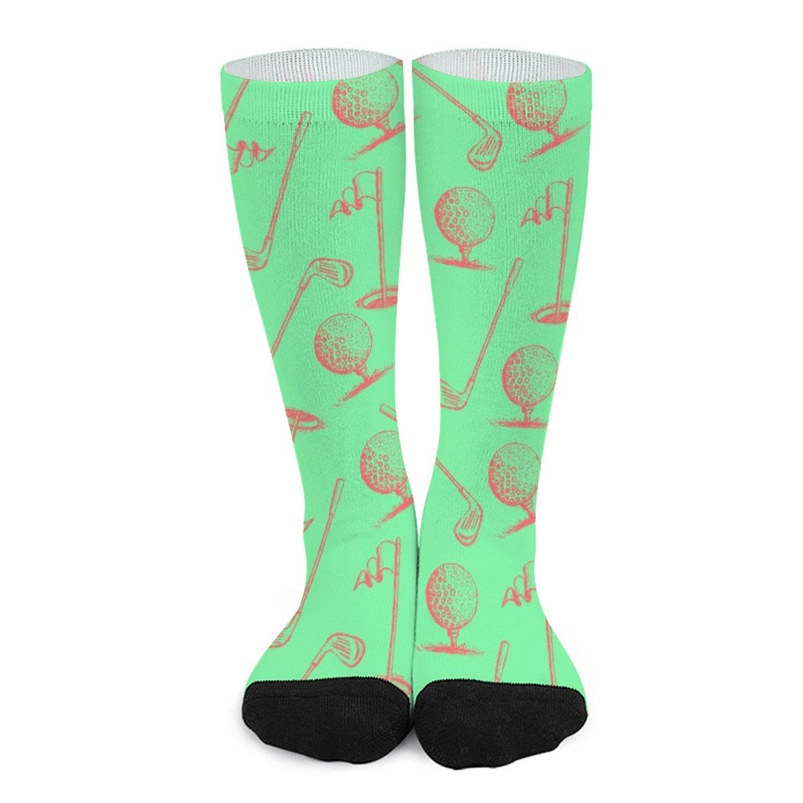 Green Golf Club Prined socks Gifts for Men Women