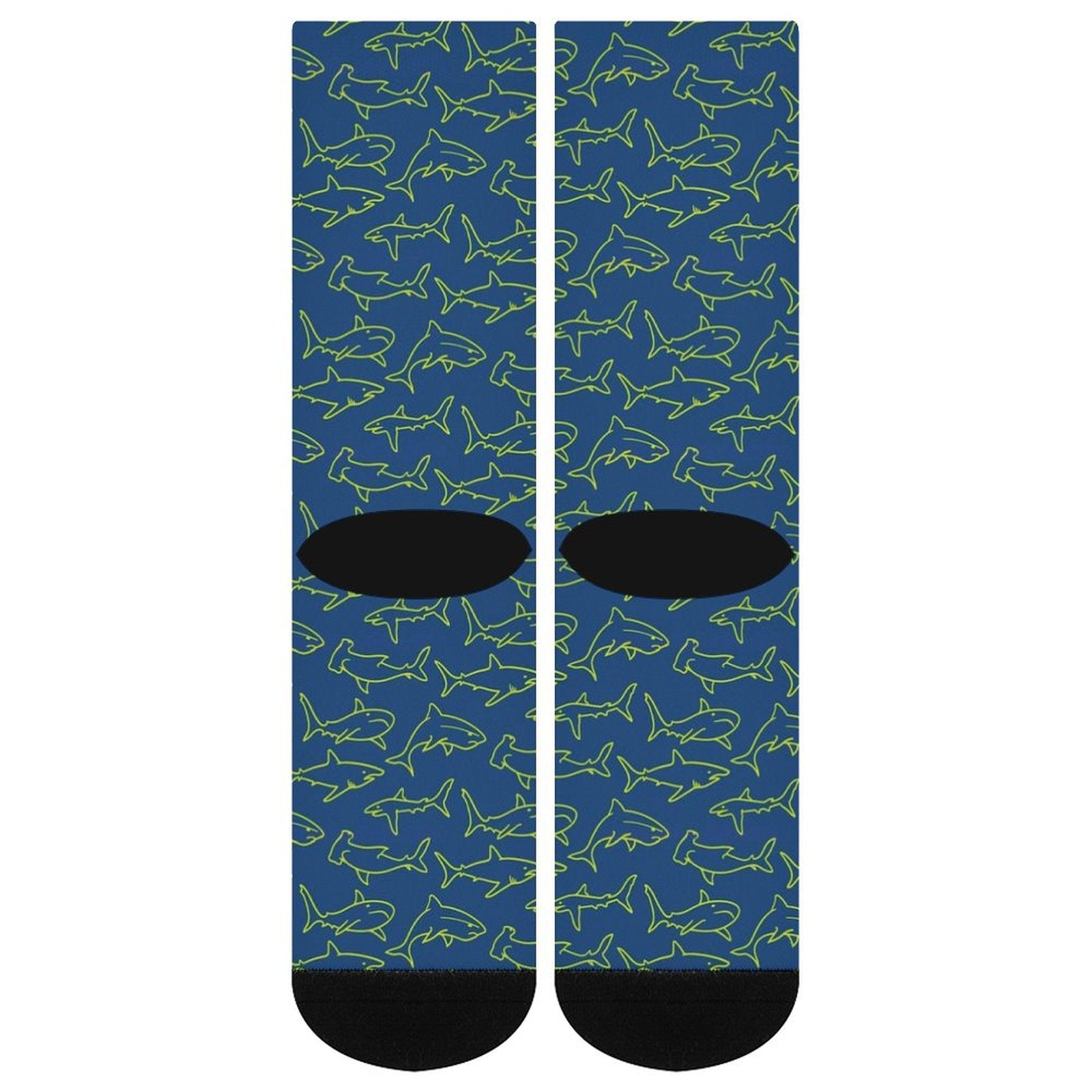 Blue Sharks Prined socks Gifts for Men Women