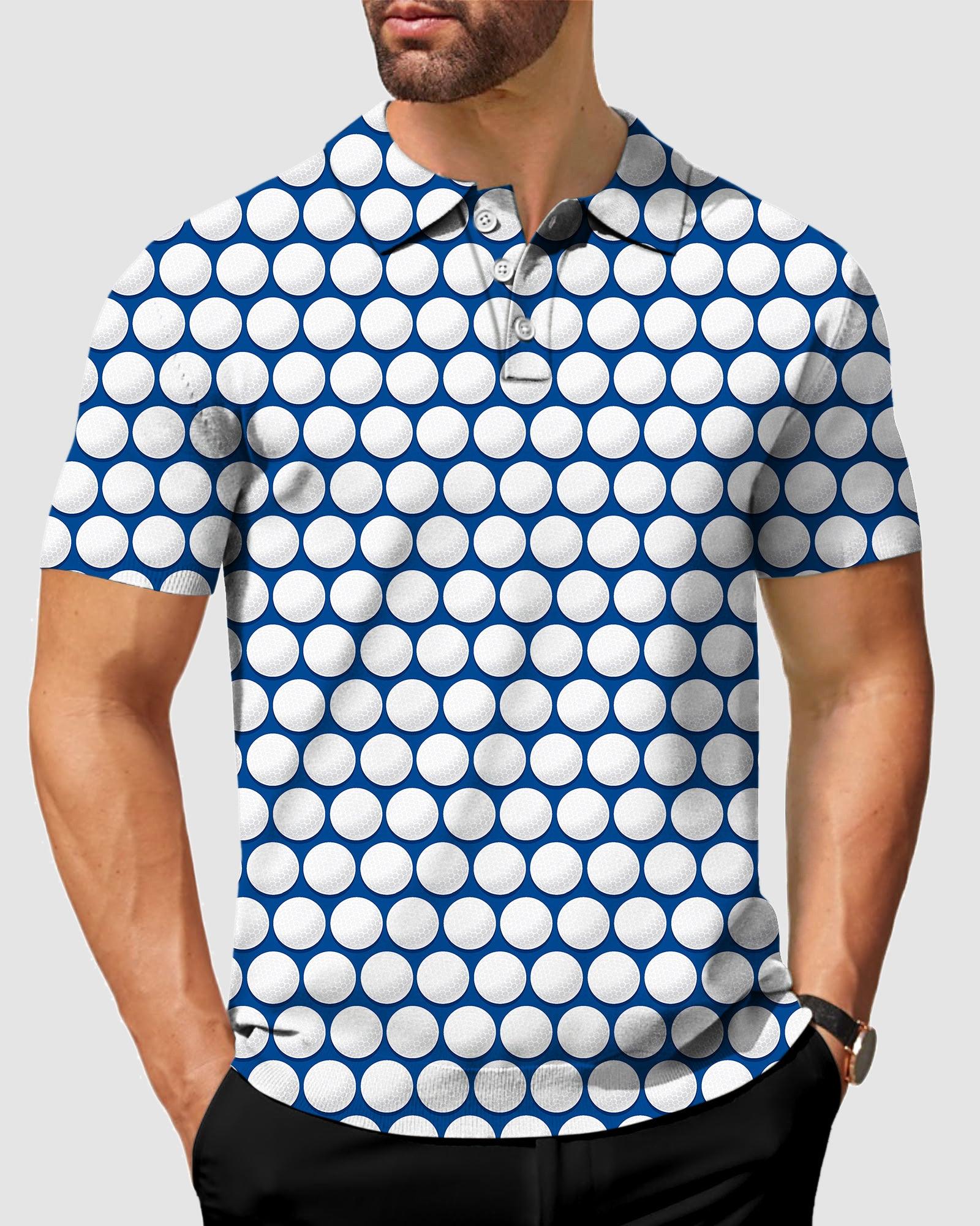 Men's golf ball golf polo