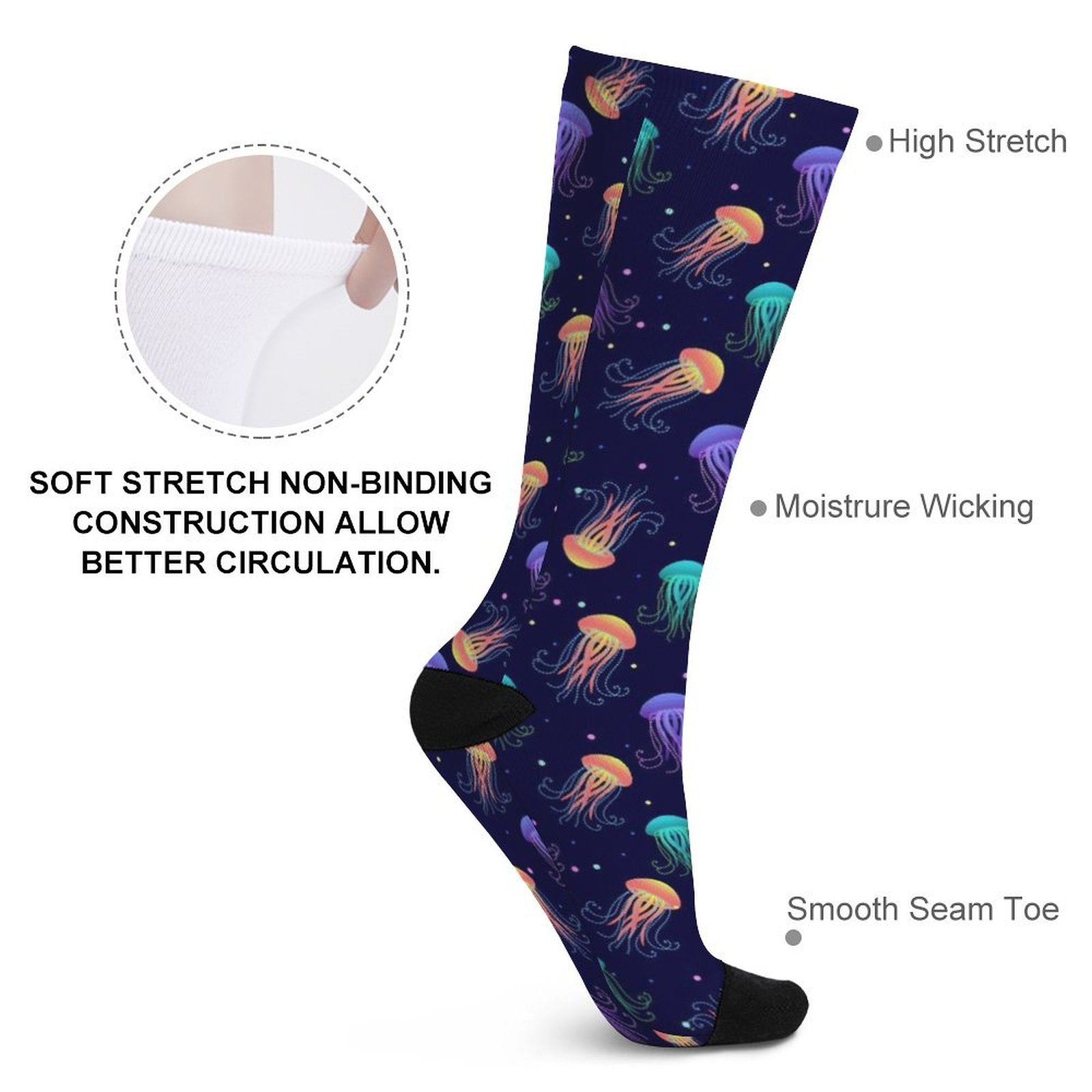 jellyfish Prined socks Gifts for Men Women