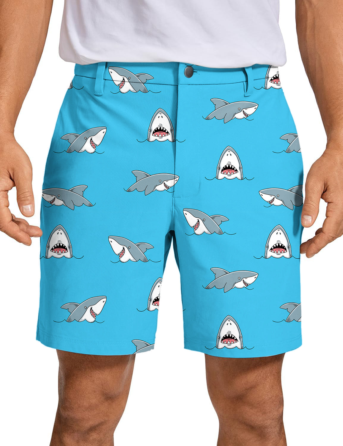 Men's Chomp Chomp shark Golf Shorts