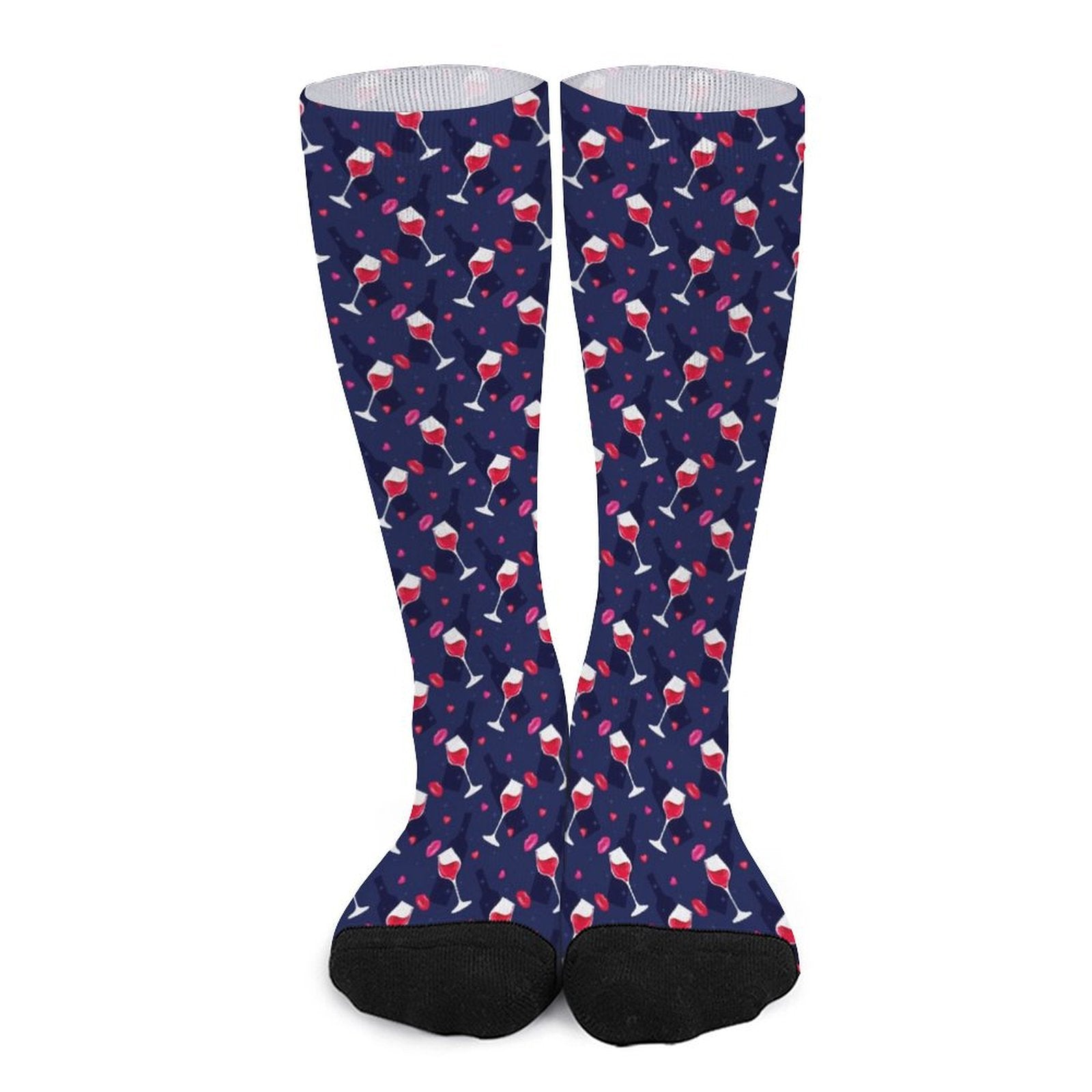 red wine Prined socks Gifts for Men Women