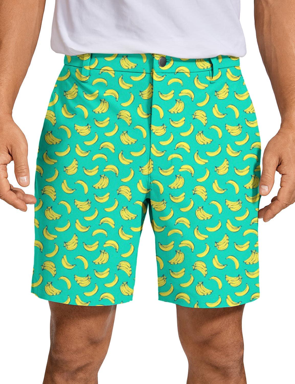 Men Banana Summer Golf Shorts