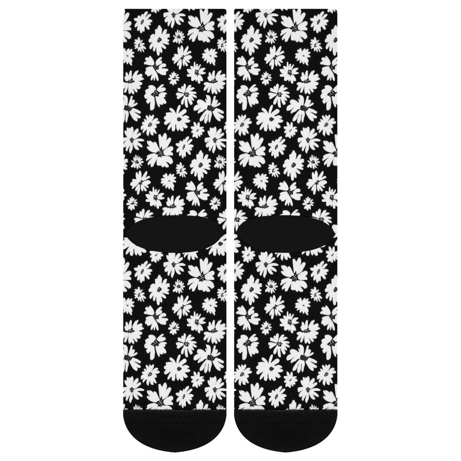 Zebra Daisy Prined socks Gifts for Men Women