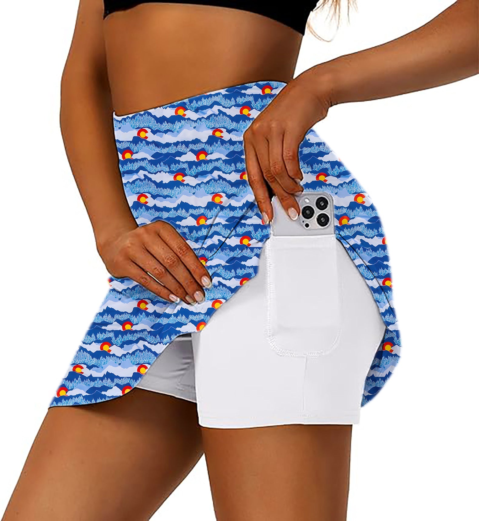 Women's Colorado High Country Golf Skirts Inner Shorts Pocket