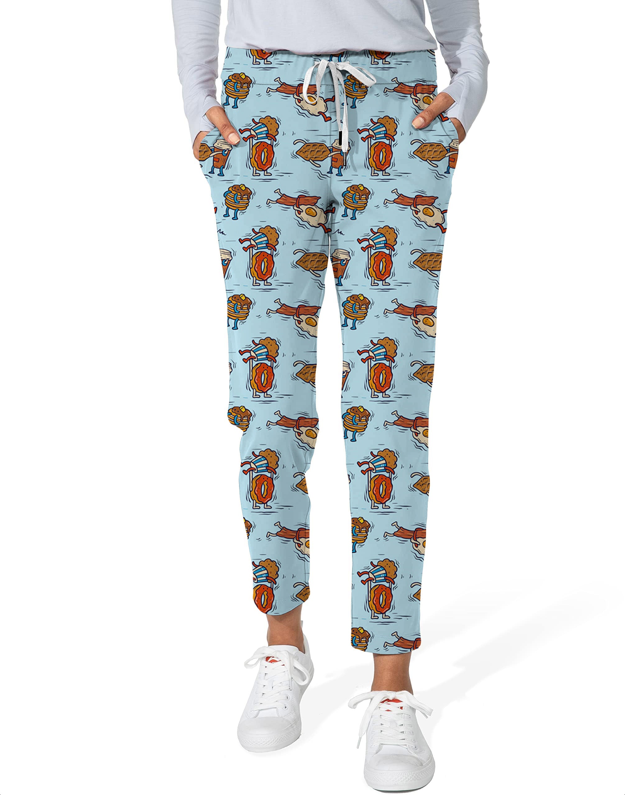Breakfast Brawl-Women's 7/8 Stretch Ankle Golf Pants