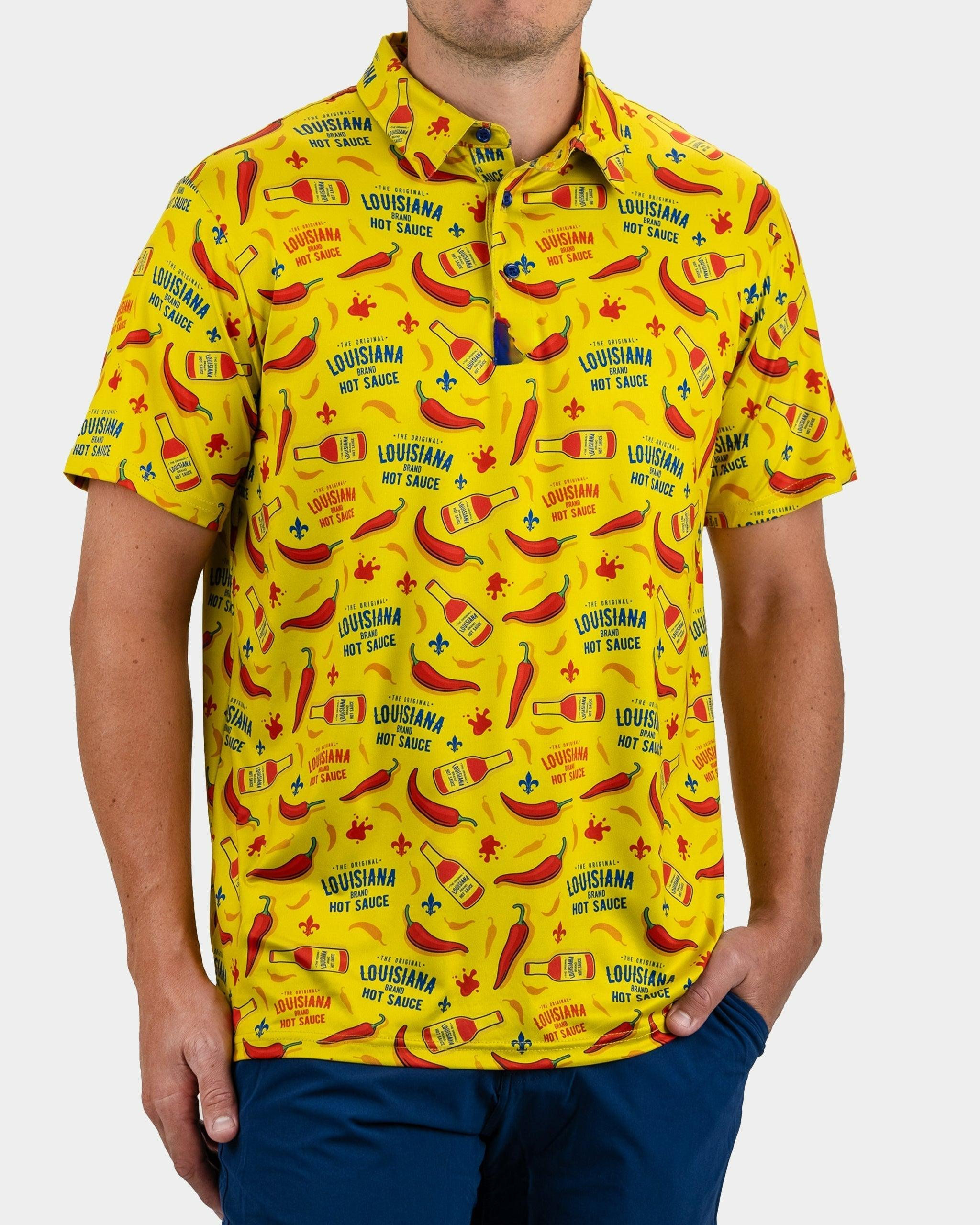 Louisiana Hot Sauce Golf Polo