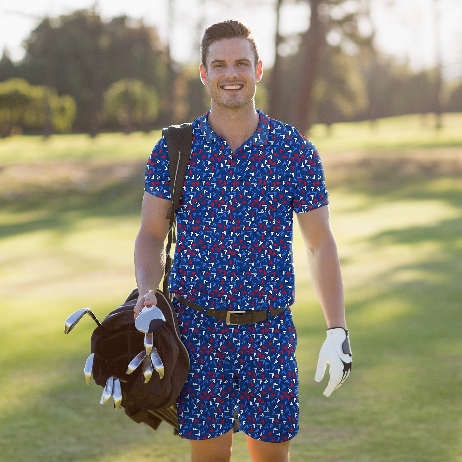 Men's Golf Set Polo+Shorts lag Tap