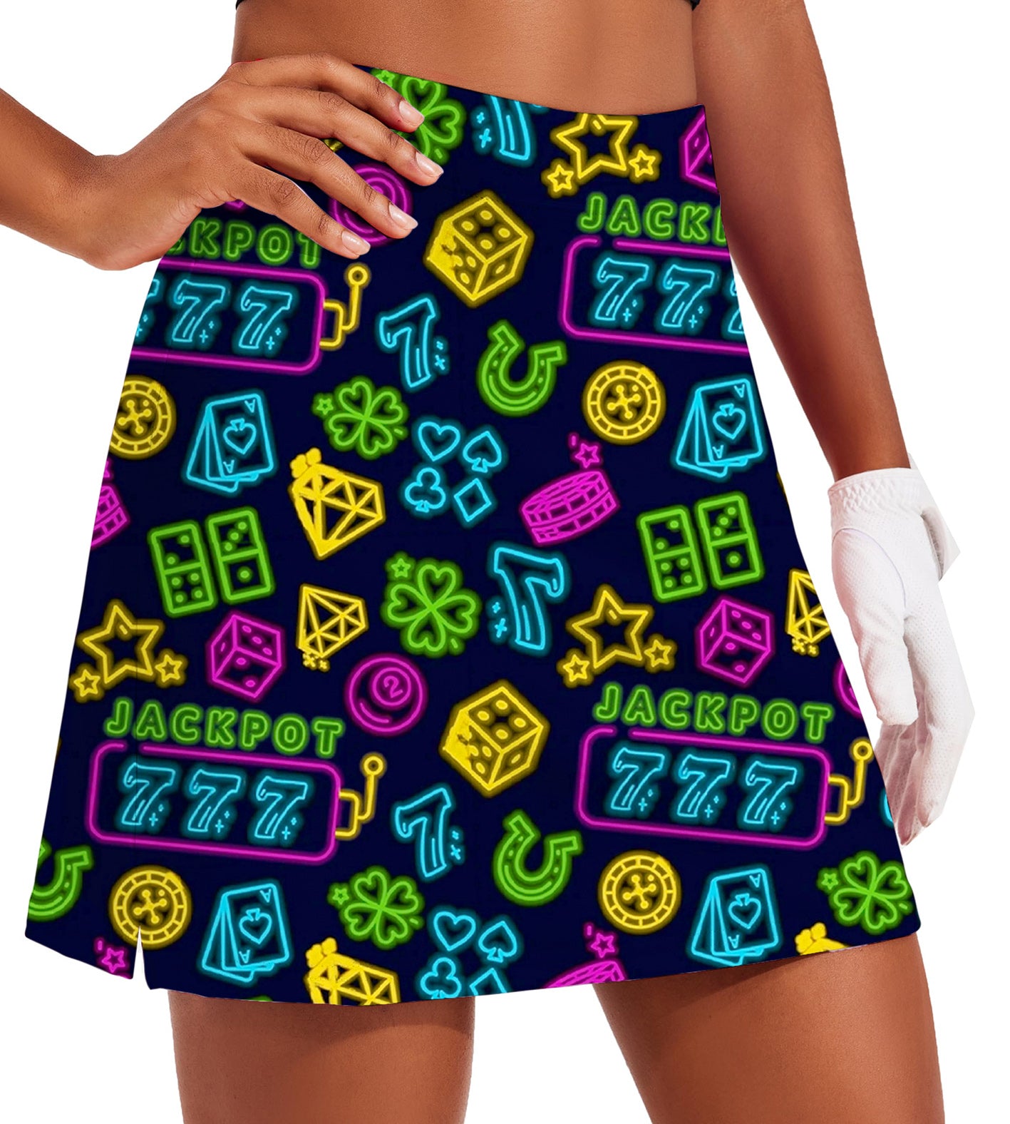 Women's Hitting Jackpots Golf Skirts Inner Shorts Pocket