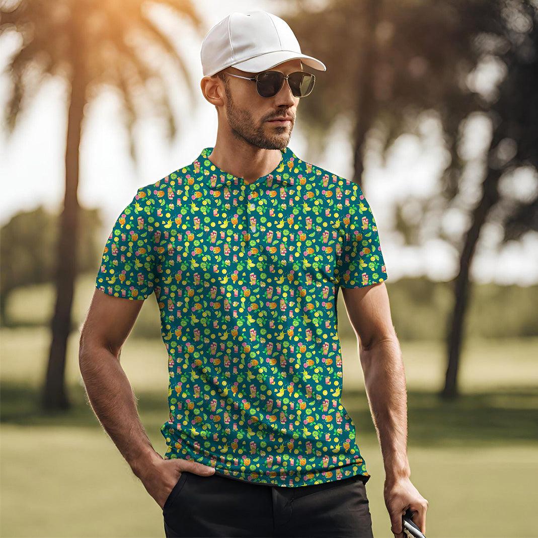 Tropical Paradise Men's golf polo