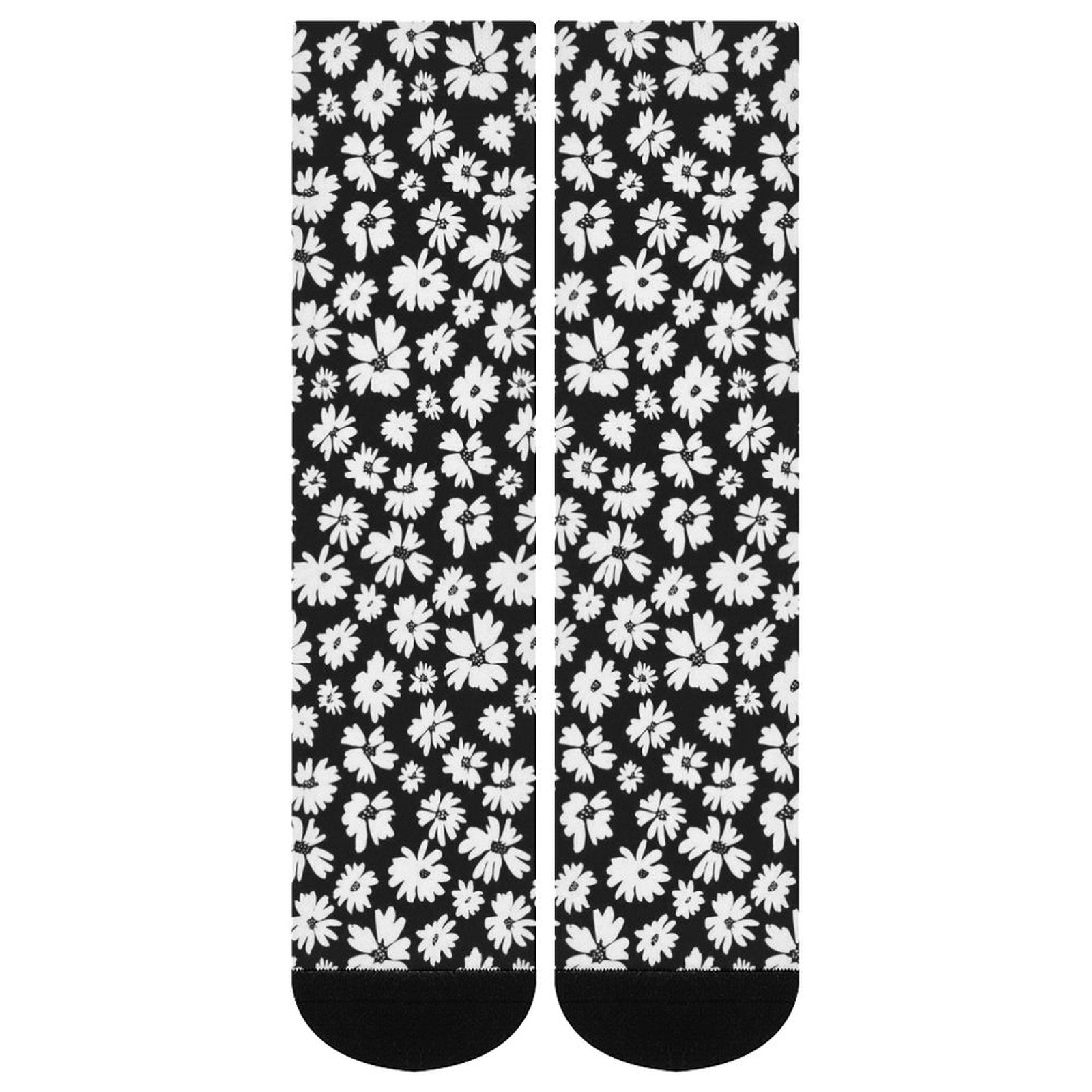 Zebra Daisy Prined socks Gifts for Men Women