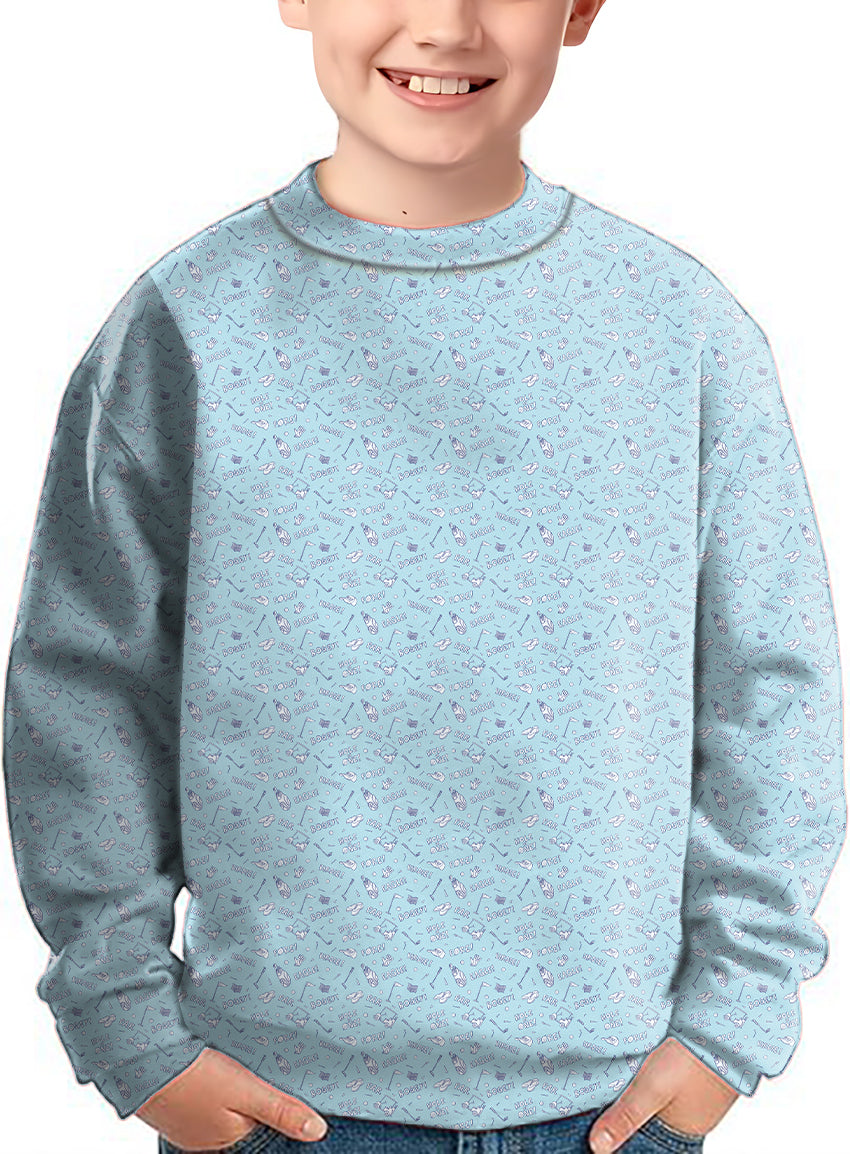 Golf doodle Crewneck Pullover Kids Ugly Sweater