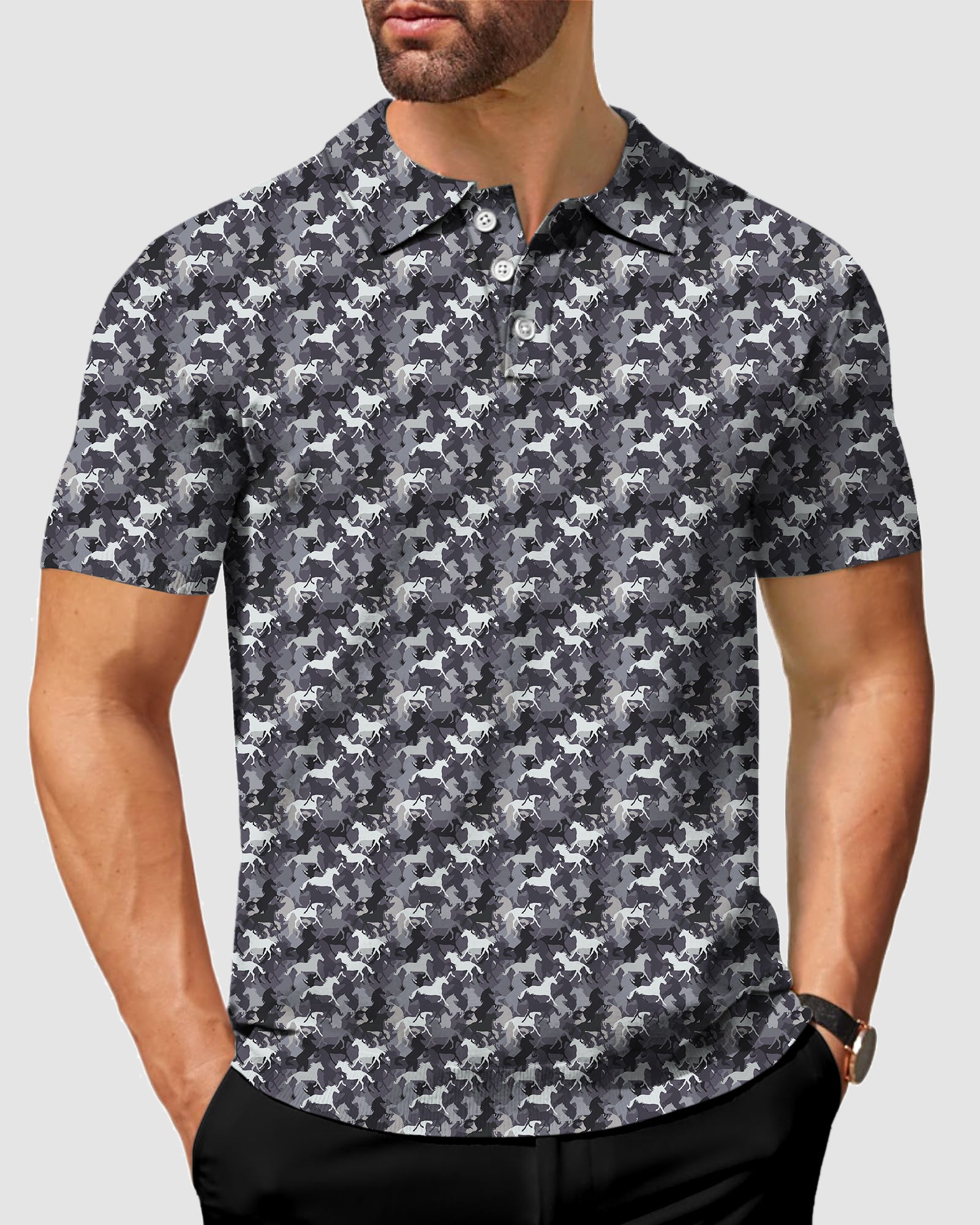 Men's horses Golf Polo