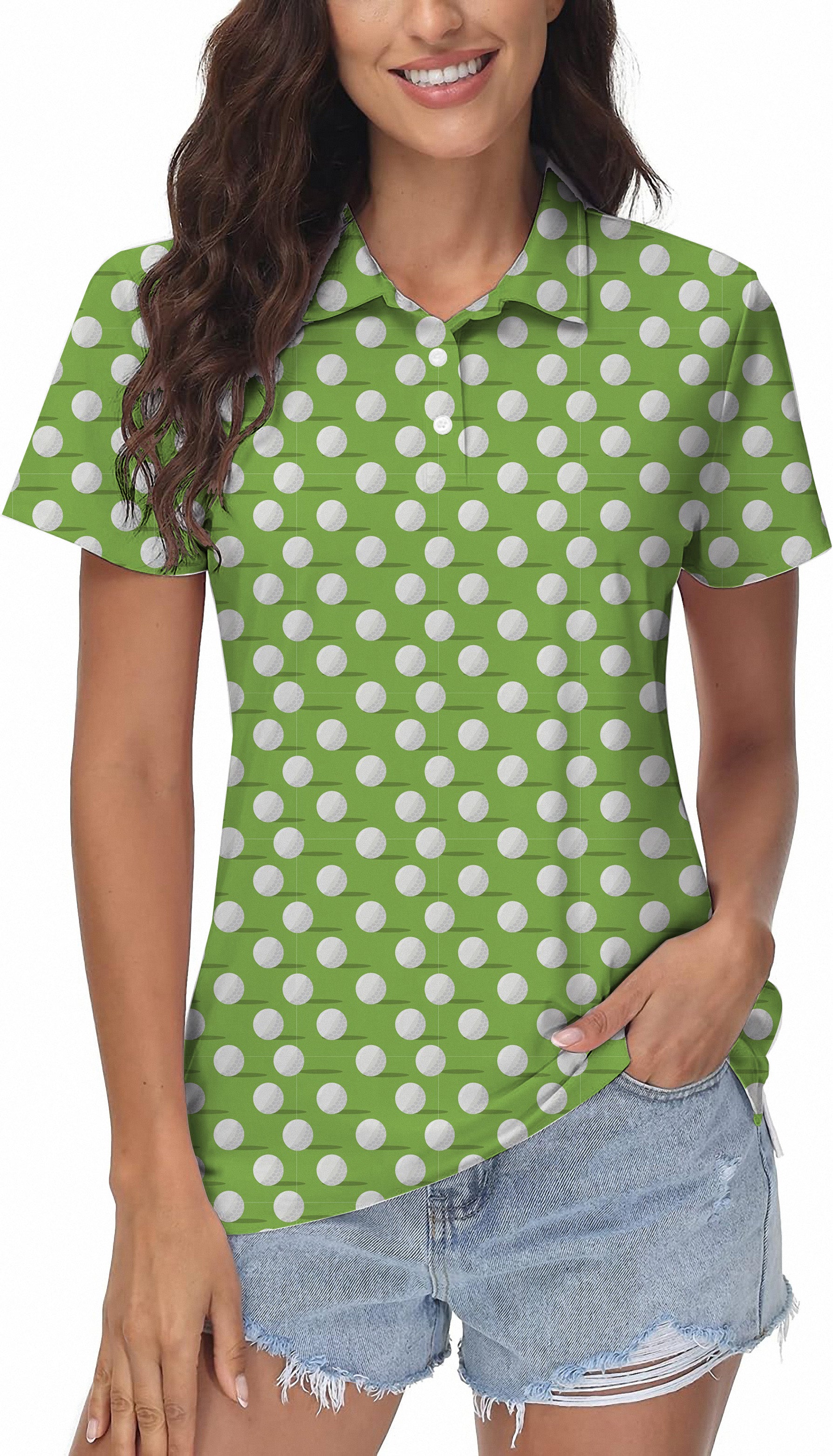 golf ball Women's Golf Polo