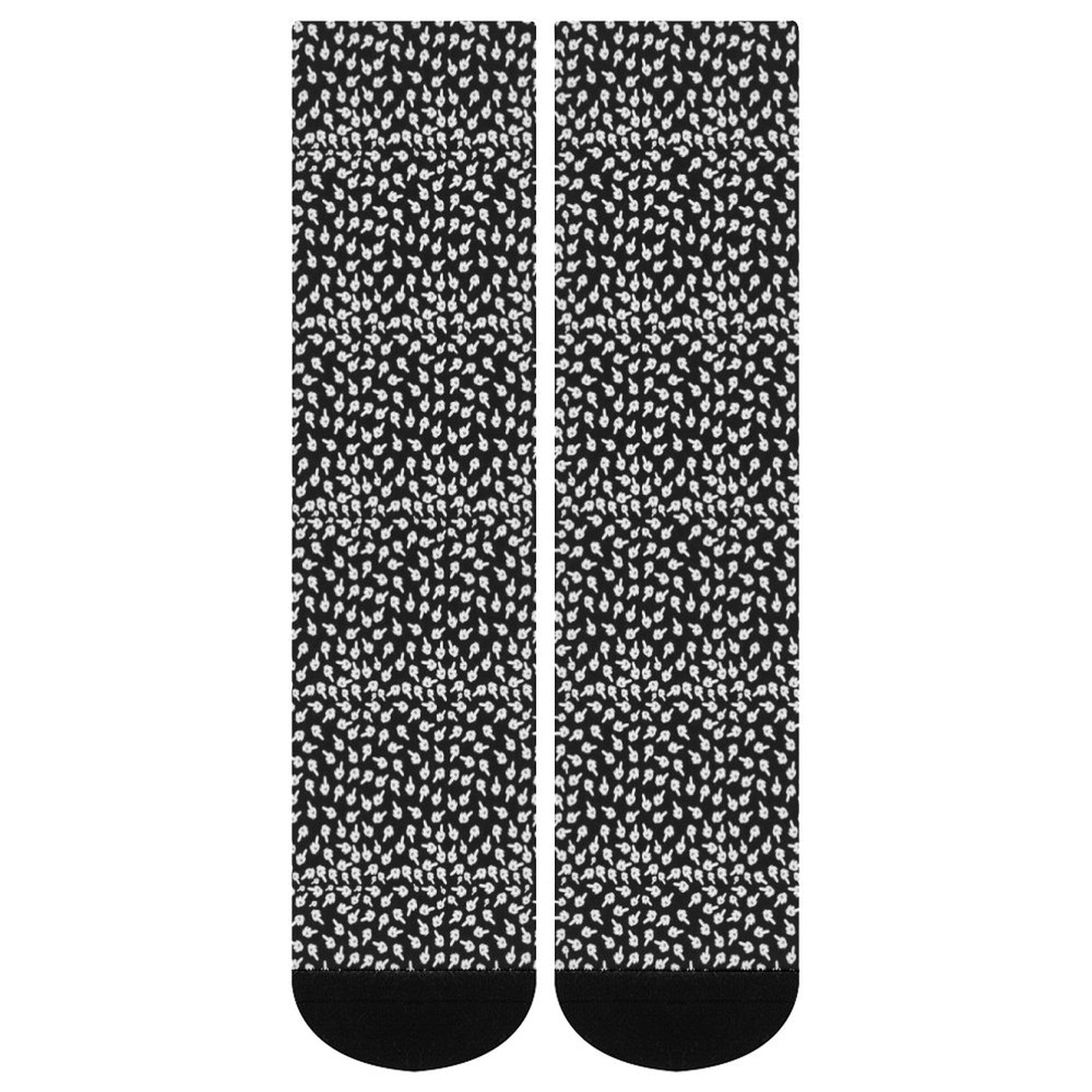 Middle Finger Prined socks Gifts for Men Women